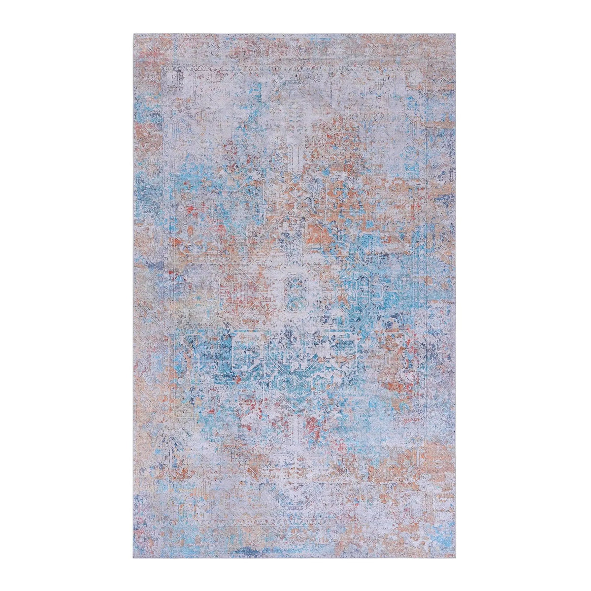 Maval Unique Washable Area Rug | 36 x 24 Inch | Machine Washable | Kid And Pet Friendly