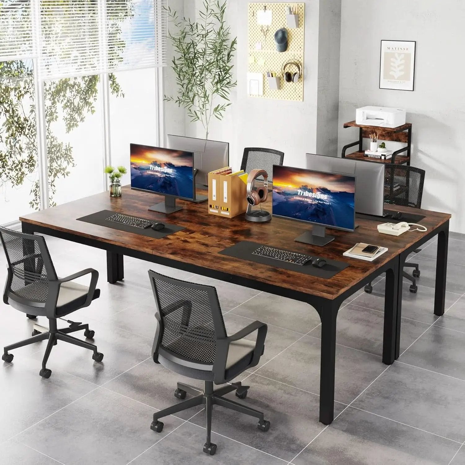 78 Inch Extra Long Two Person Computer Desk For Home Office from PriceLows™