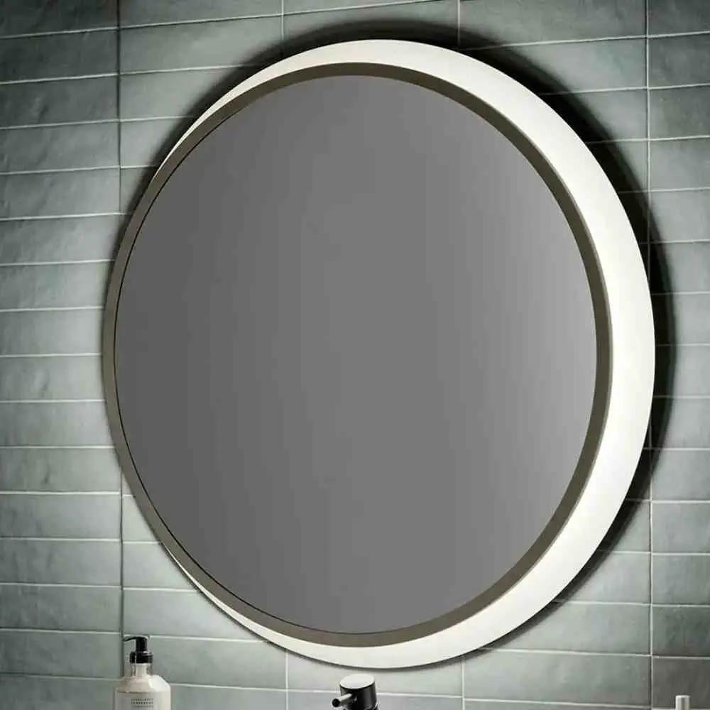 Bathroom Vanity Mirror | Backlit Led Light | Satin Nickel | 30 Inch
