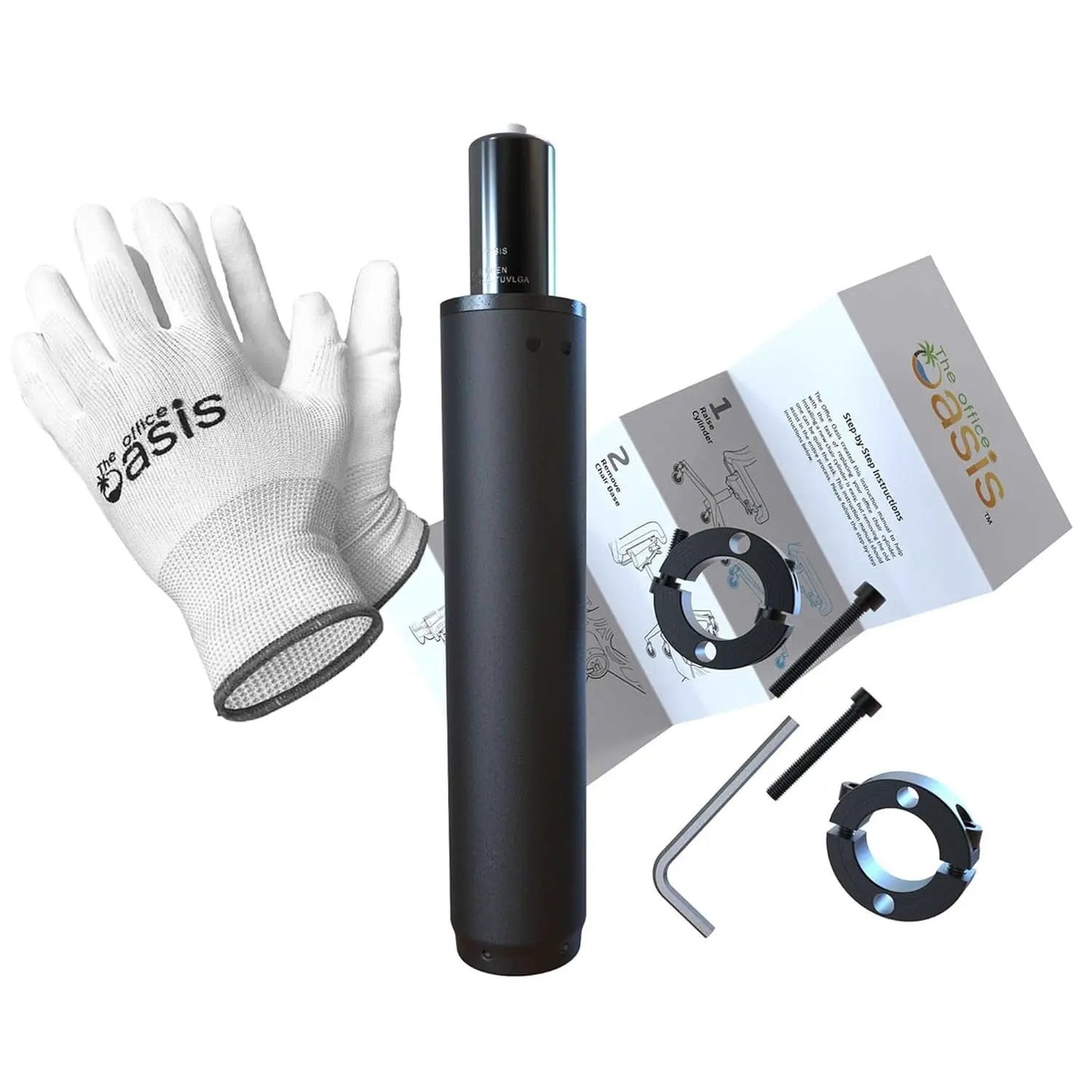 Office Chair Cylinder Replacement With Removal Tool Black from PriceLows™
