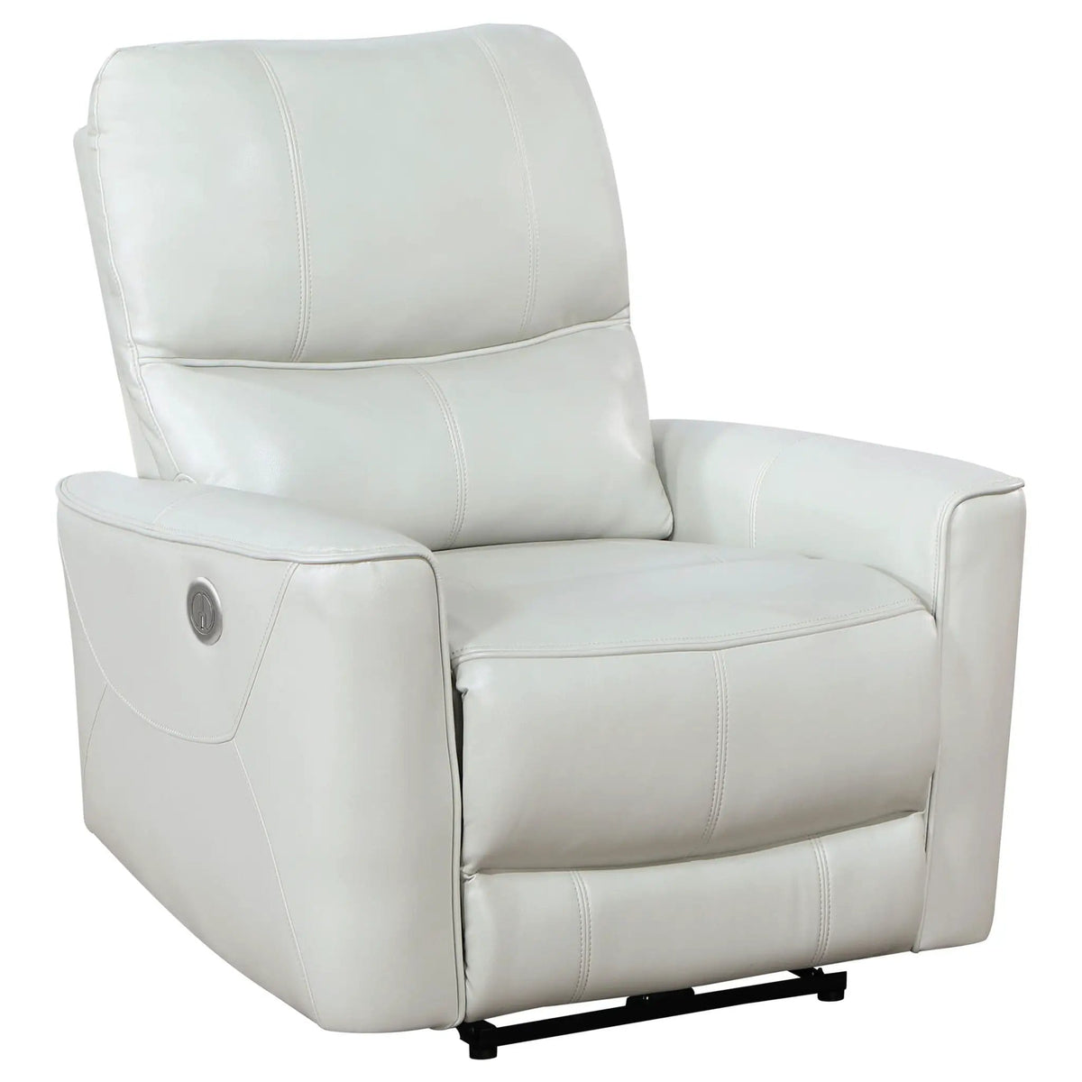 Greenfield Upholstered Power Recliner Chair Dove | 36.5 x 37 x 39.75 in | Plywood | Grey