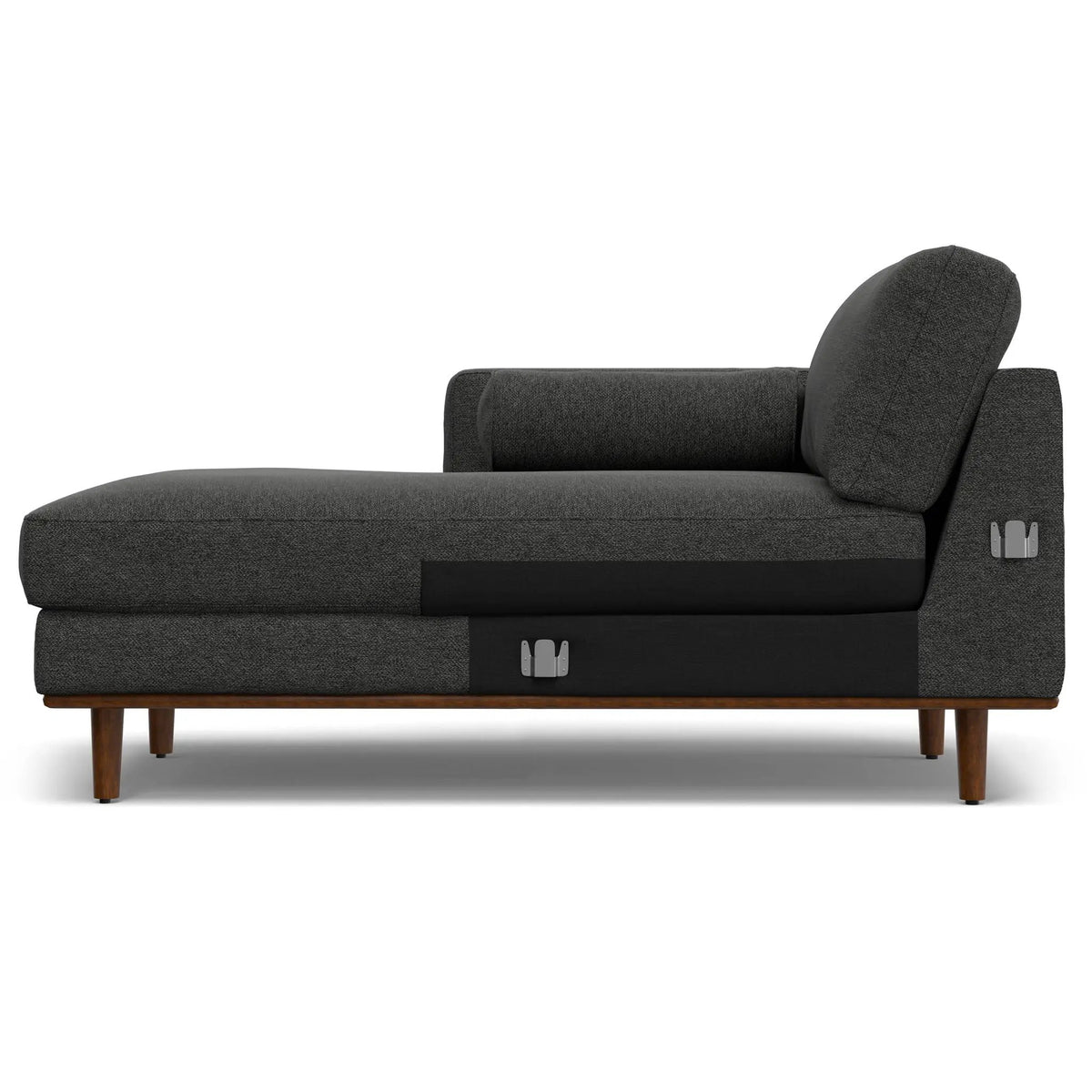 Morrison Upholstered Sectional Sofa | Genuine Aniline Leather | Chaise Cushions | 102.2 Inch Length