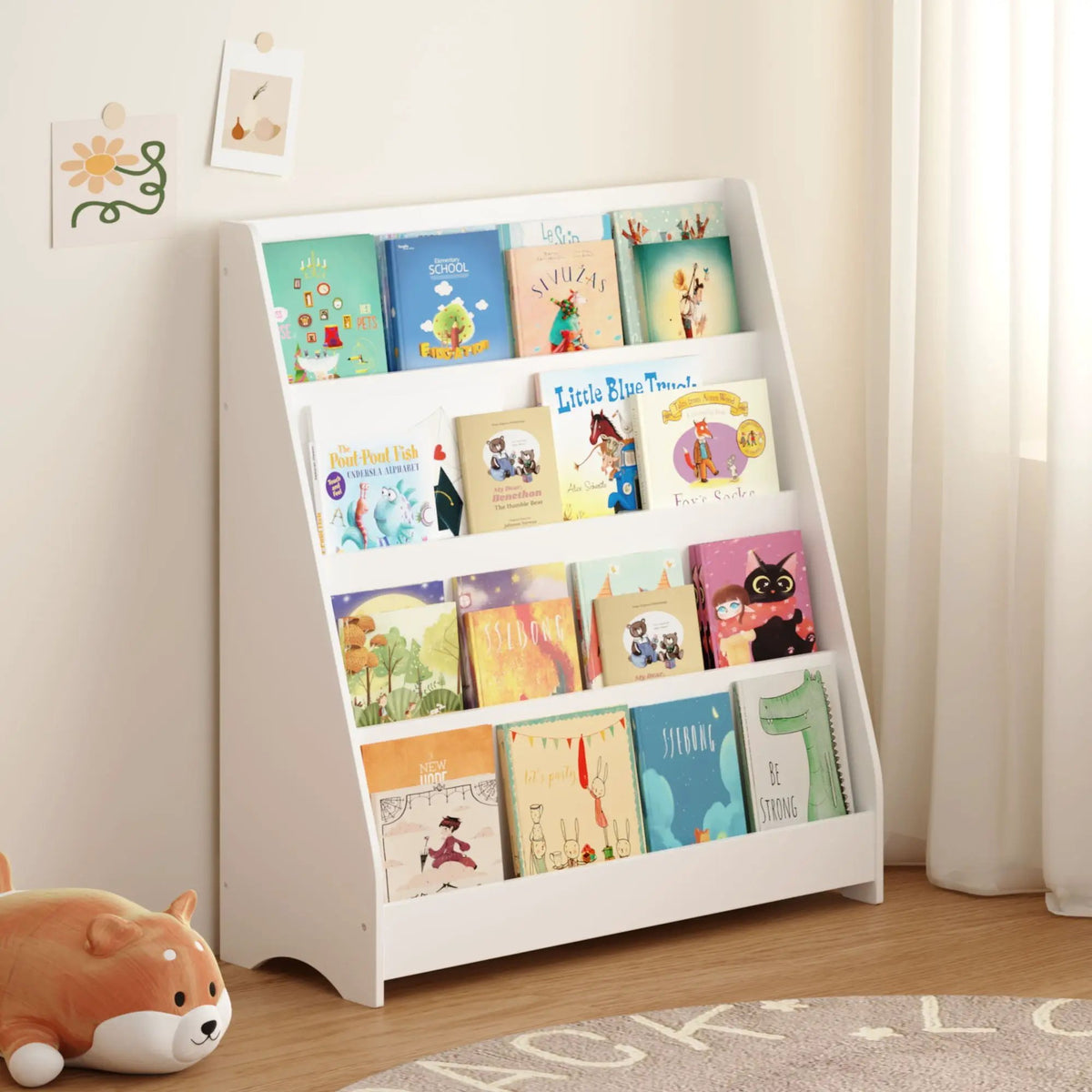 Bookshelf | 4 Tier | Triangular Stability | Toddler Size