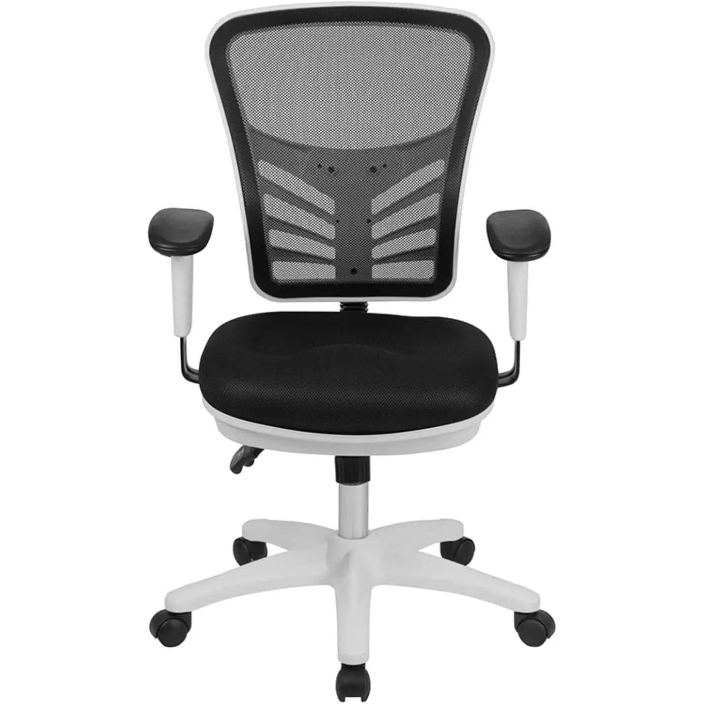Black Mesh Executive Office Chair With Adjustable Arms from PriceLows™