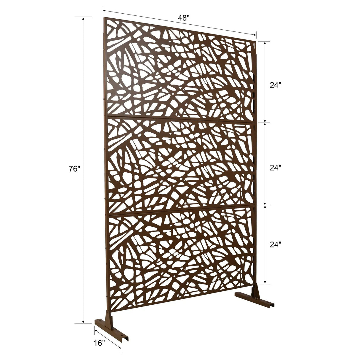 Freestanding Privacy Screen | Decorative Panels | Indoor Outdoor Use