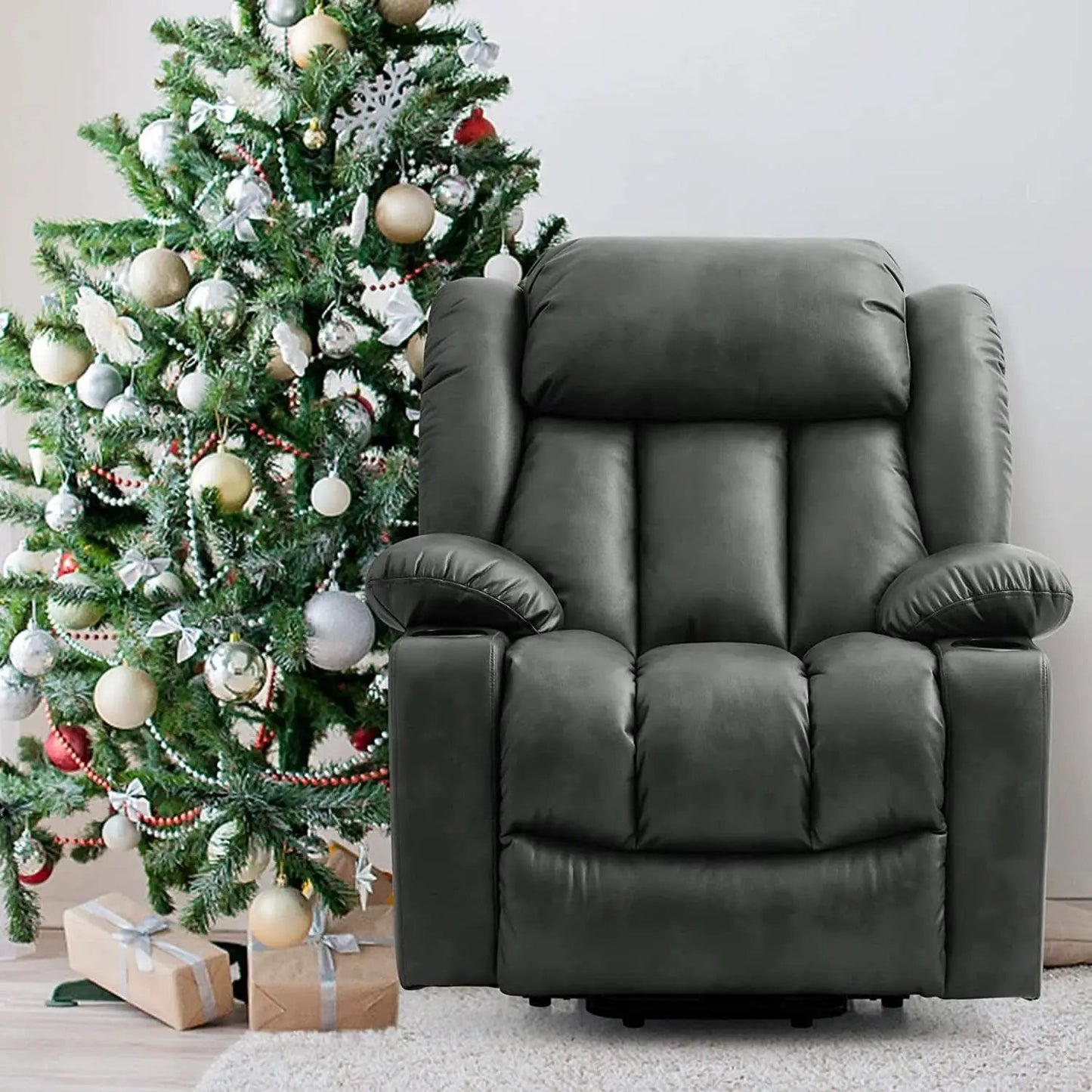 Electric Lift Recliner Chair For Seniors Grey Single Motor from PriceLows™