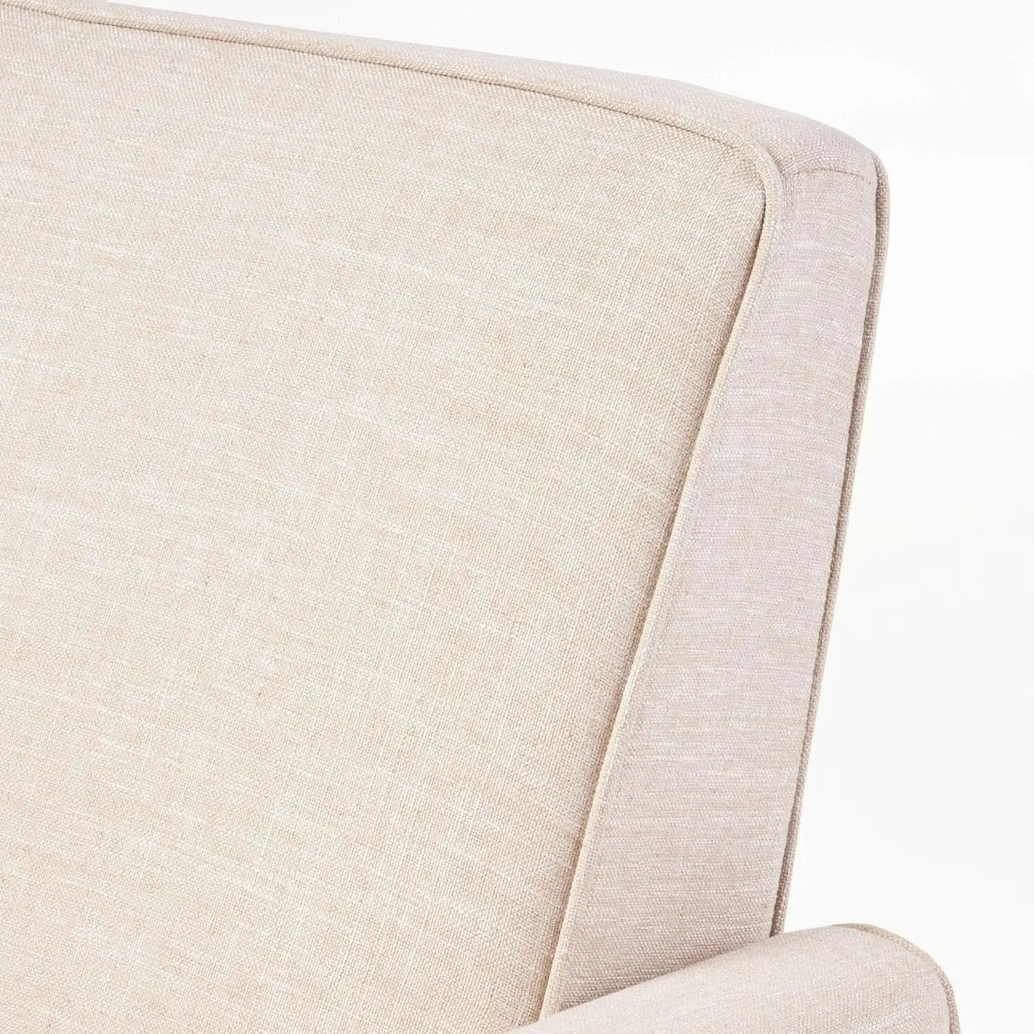 Compact Fabric Recliner Set Of 2 In Beige And Dark Brown from PriceLows™