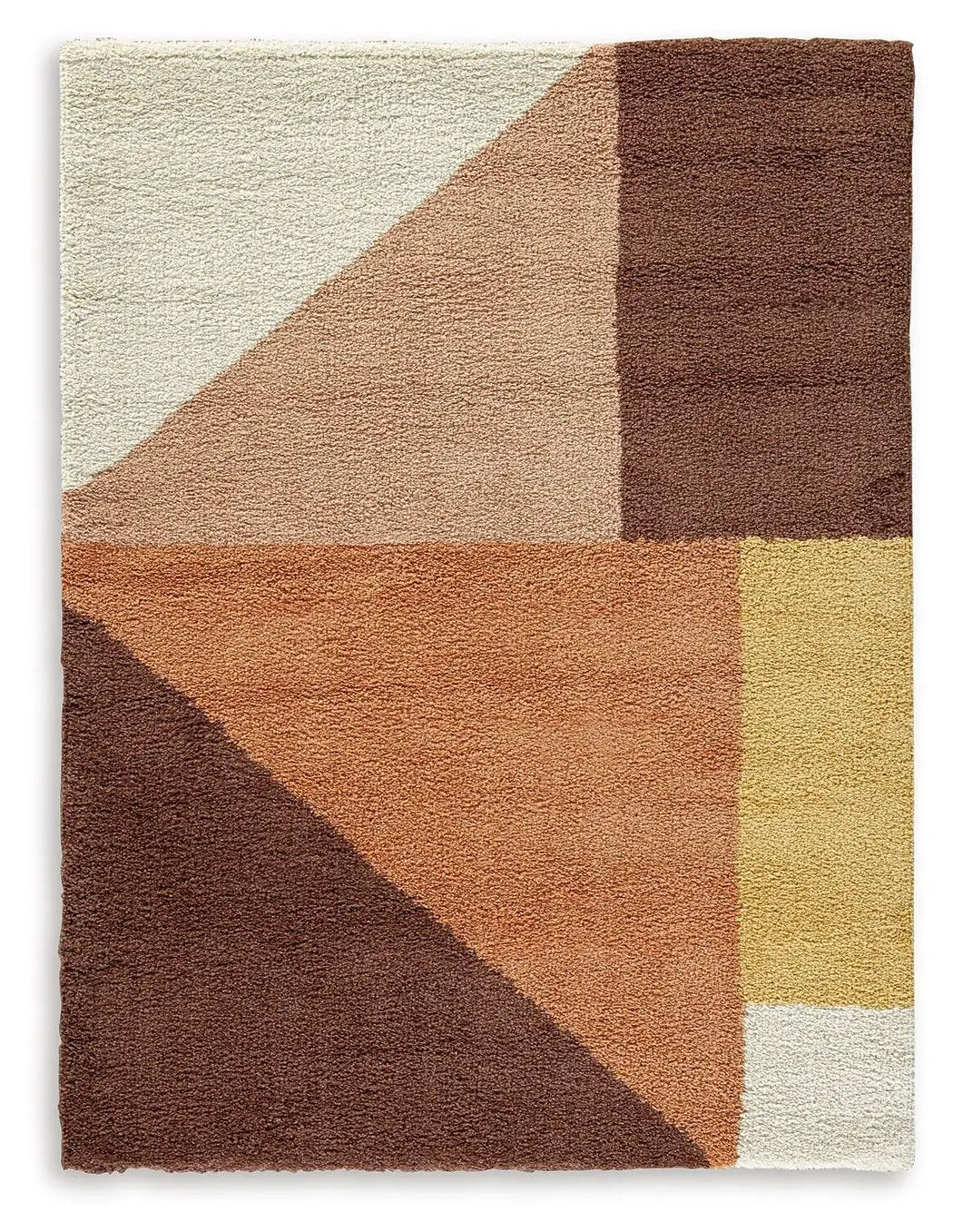 Gailmore Area Rug | 93.63 x 121 Inch | Geometric Design | Neutral Tones
