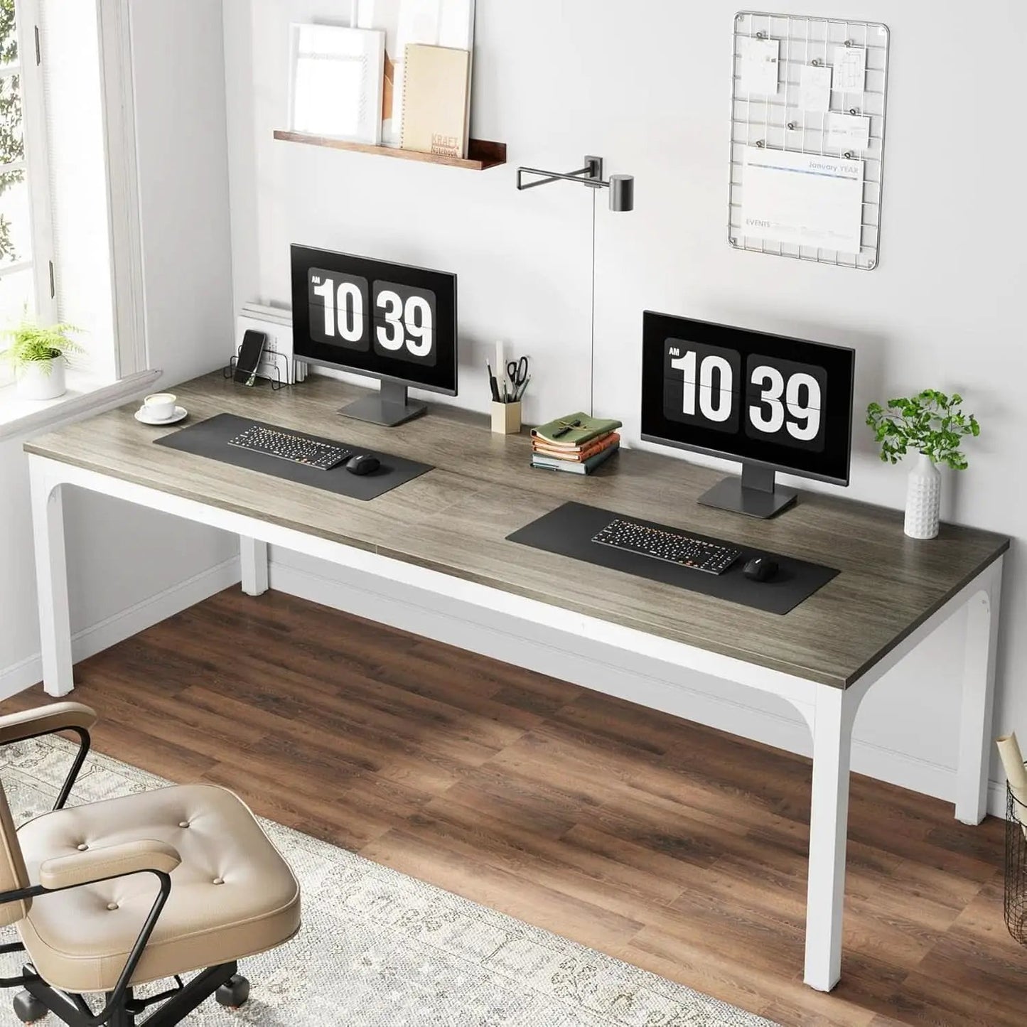 78.7 Inch Extra Long Computer Desk For Two People Office from PriceLows™