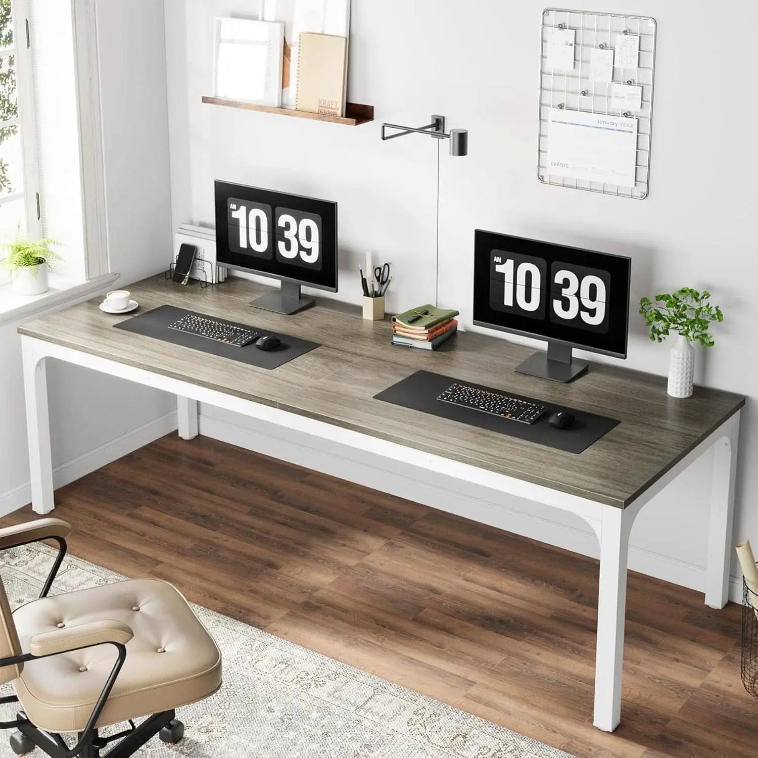78.7 Inch Extra Long Computer Desk For Two People Office from PriceLows™