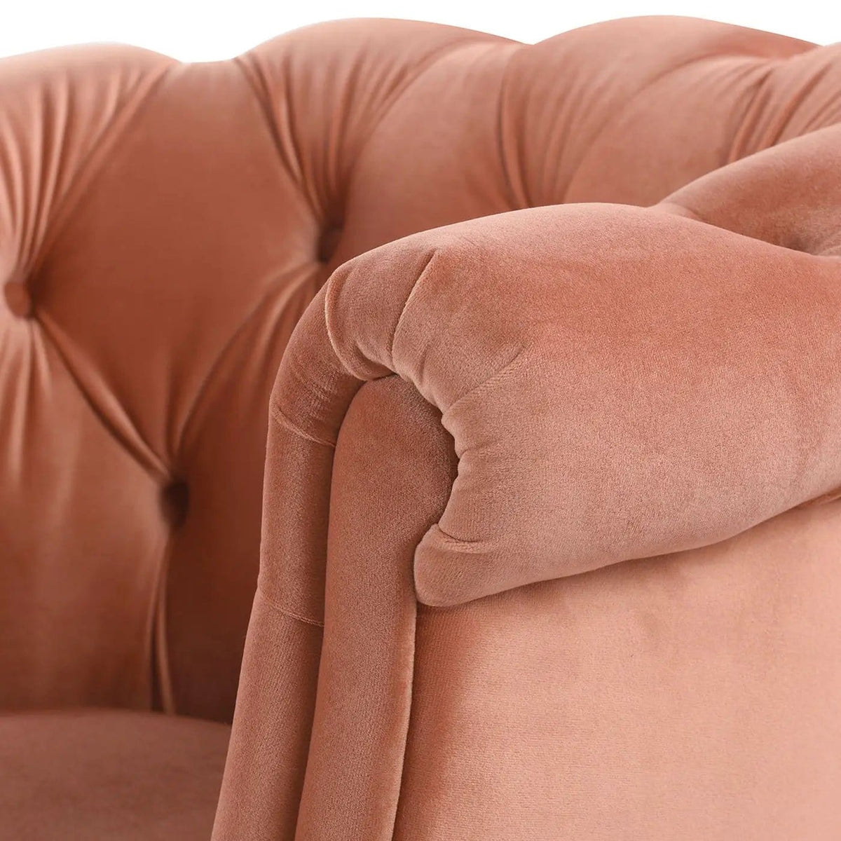 Katherine Tufted Accent Chair | 3 Pieces | Fabric & Plywood | Living Room