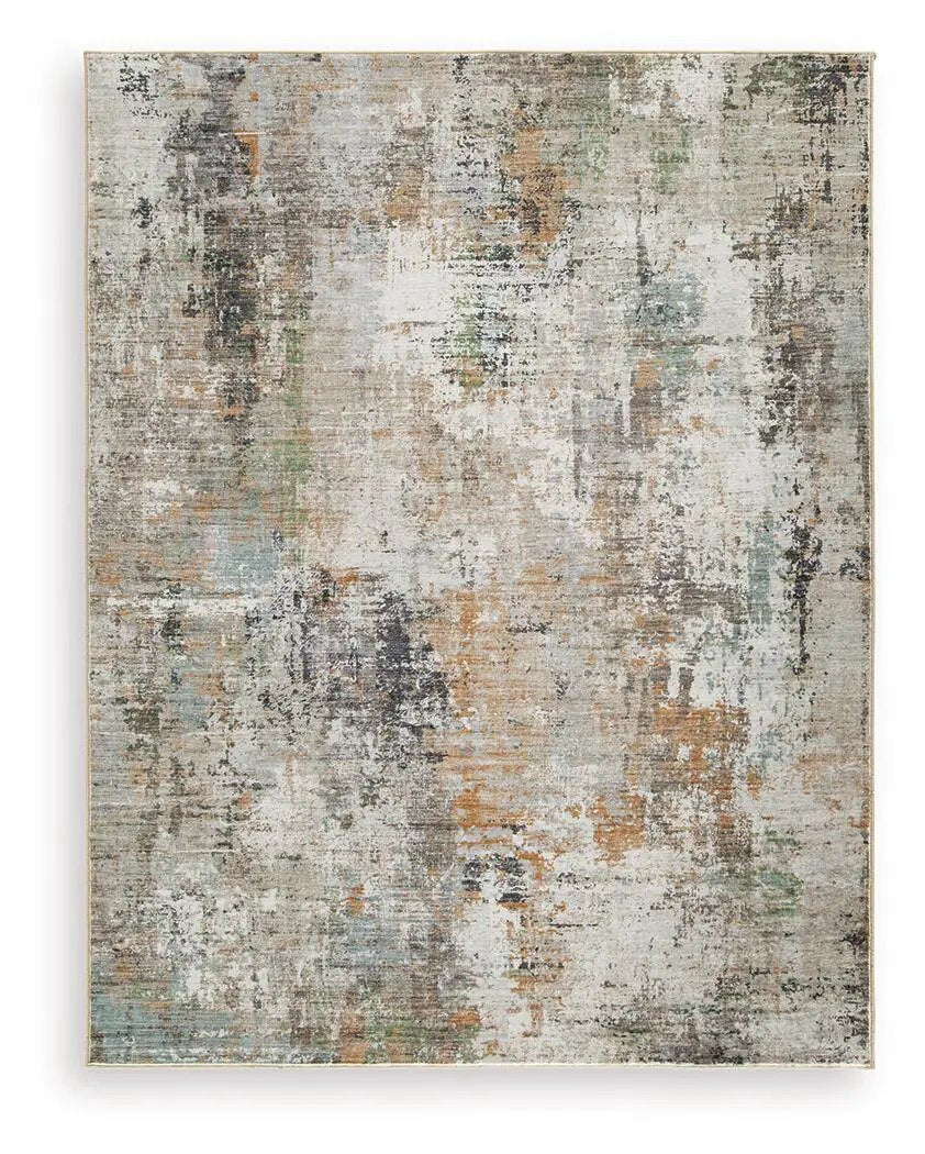 Torinette Area Rug | 108 x 144 Inch | Faux Fur Texture | Abstract Design