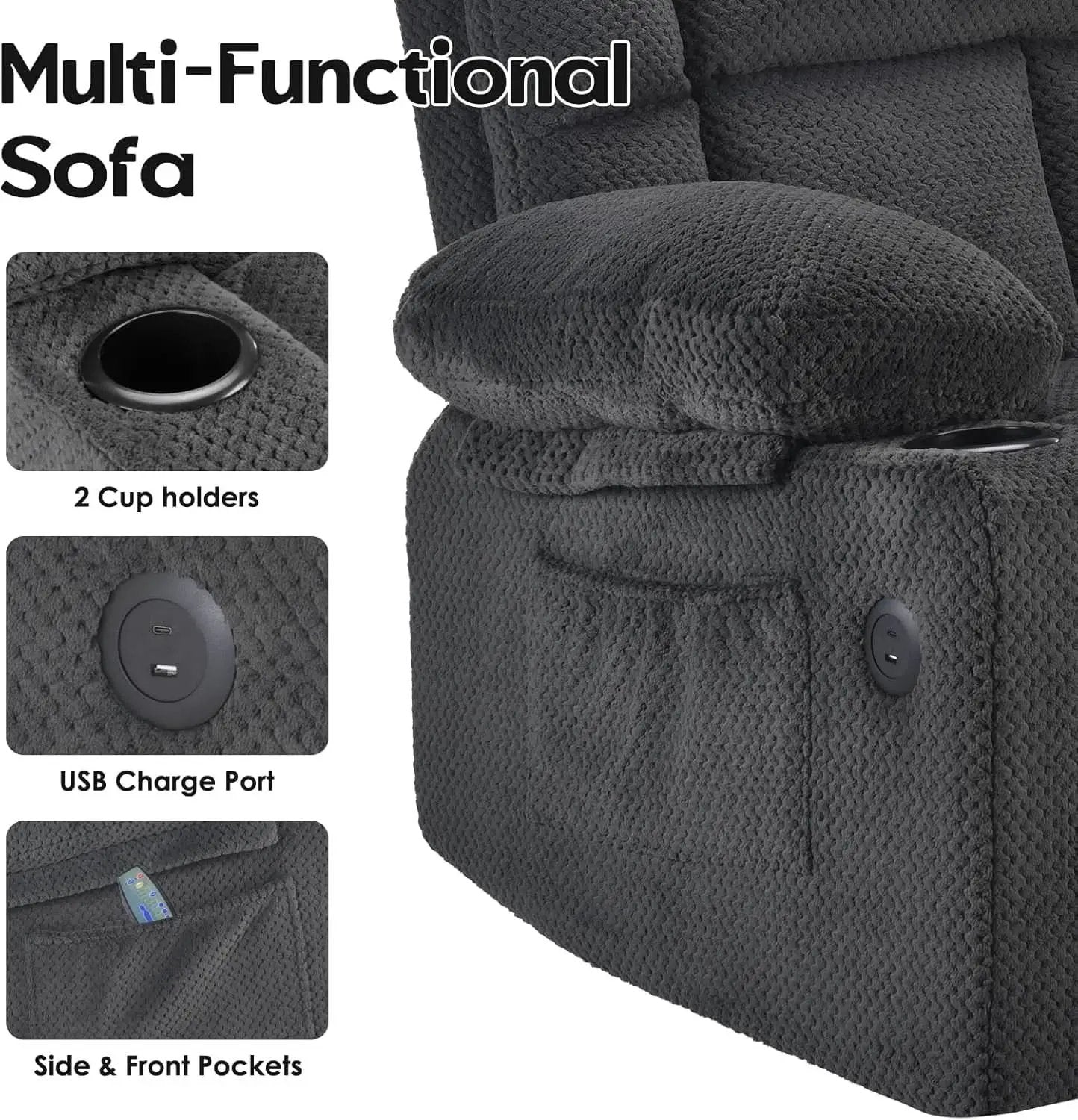 Power Lift Recliner Chair With Massage And Heat USB Ports from PriceLows™