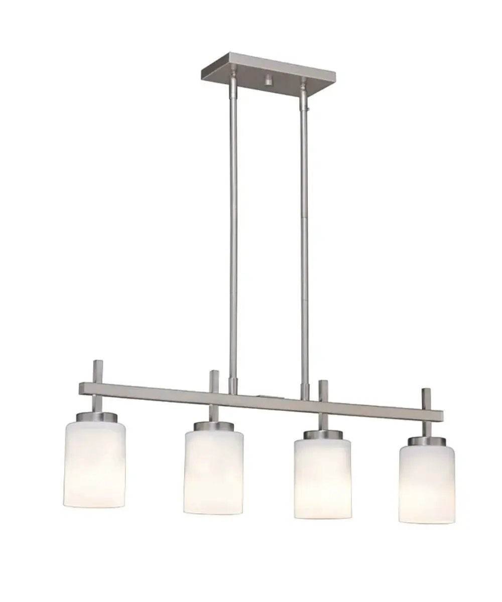 Kitchen Island Light | Four Light | Brushed Nickel | 32 Inches