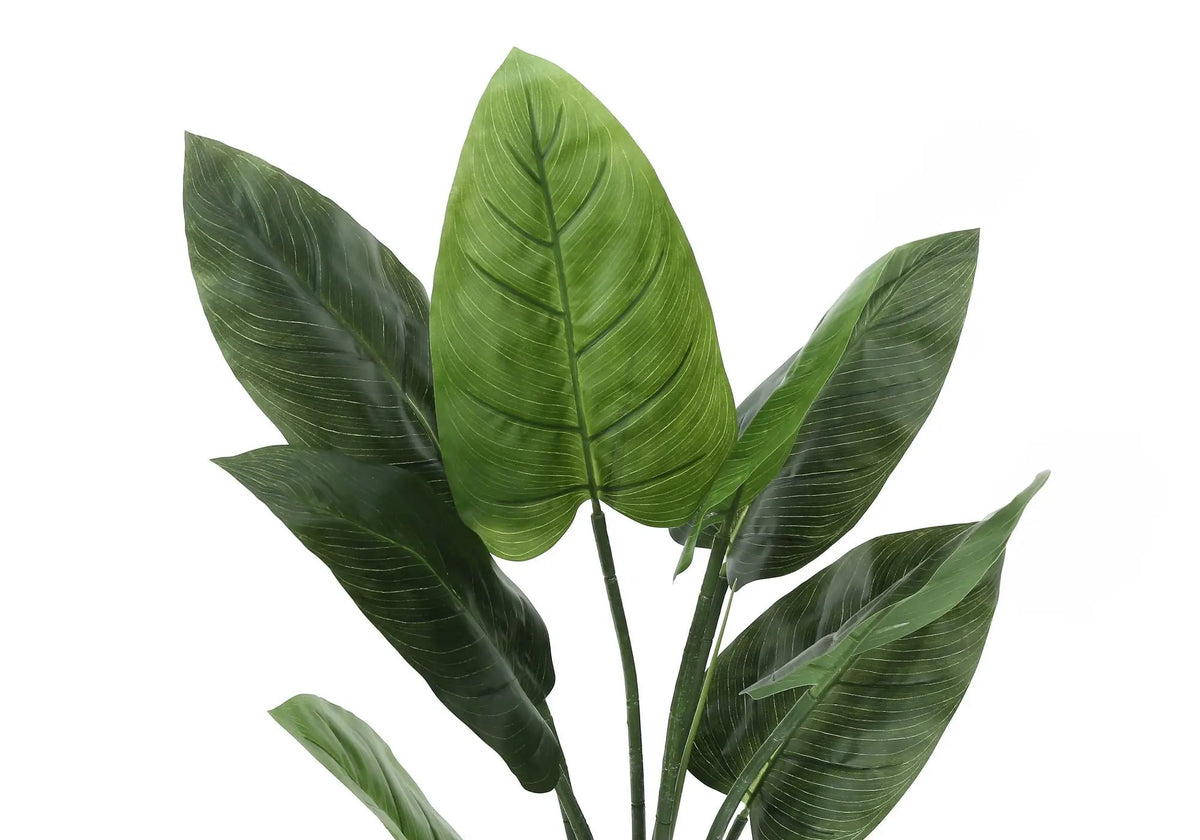 37 Inch Artificial Aureum Tree | 9 Real Touch Leaves | Indoor Faux Floor Plant | Potted