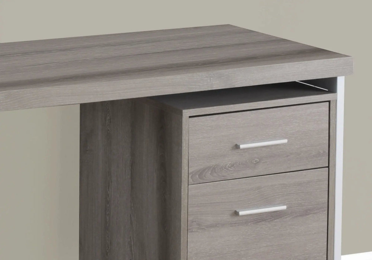Modern Computer Desk | Left Right Set-Up | File Drawer | Laminate Finish