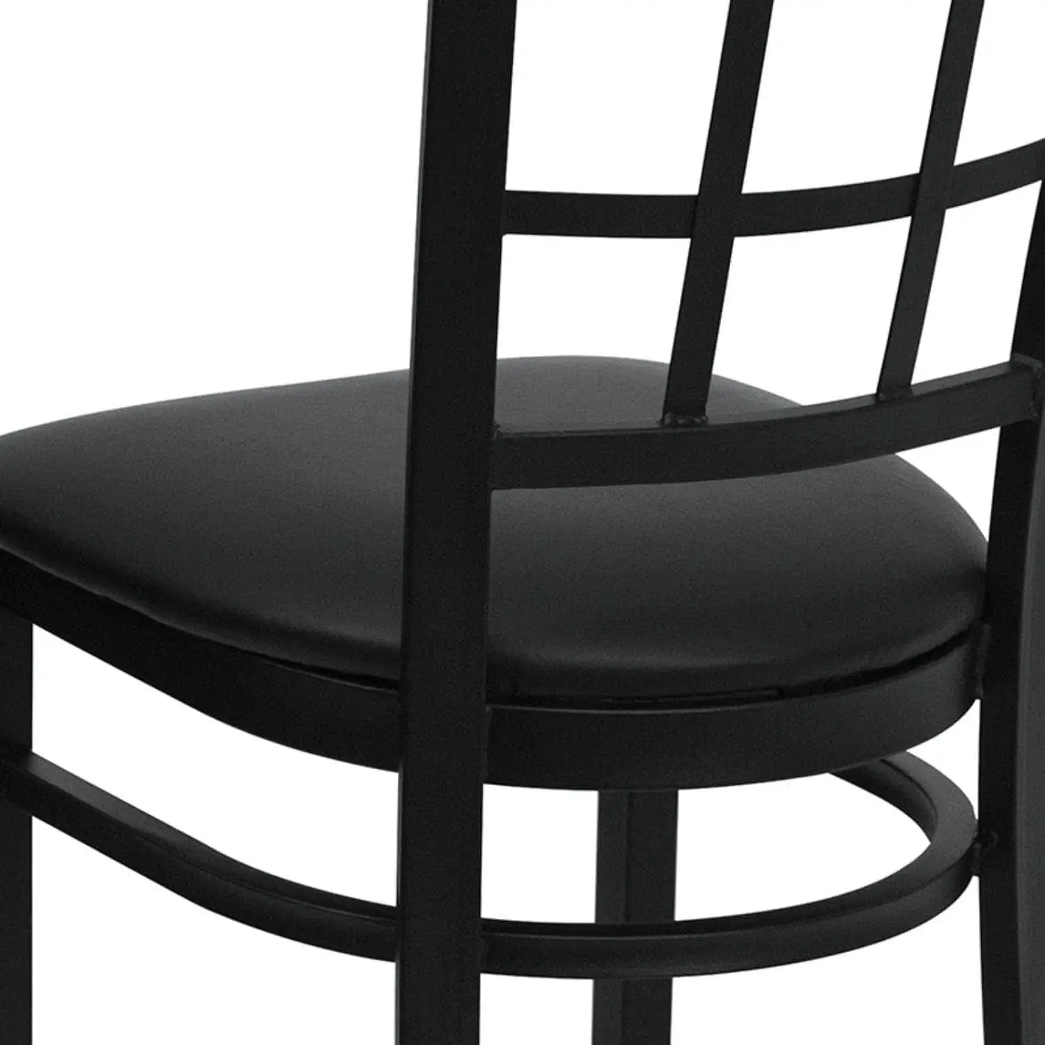 Hercules Series Window Back Restaurant Chair Black from PriceLows™