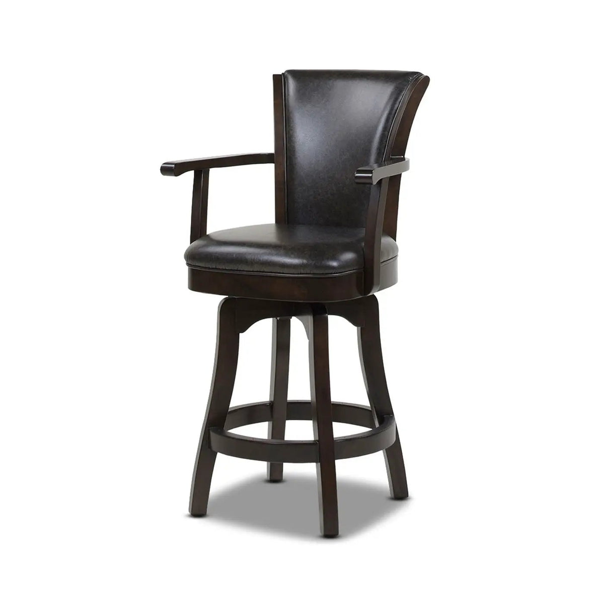 Williams Swivel Bar Stool | Counter Height | High Backrest | Sturdy Armrests