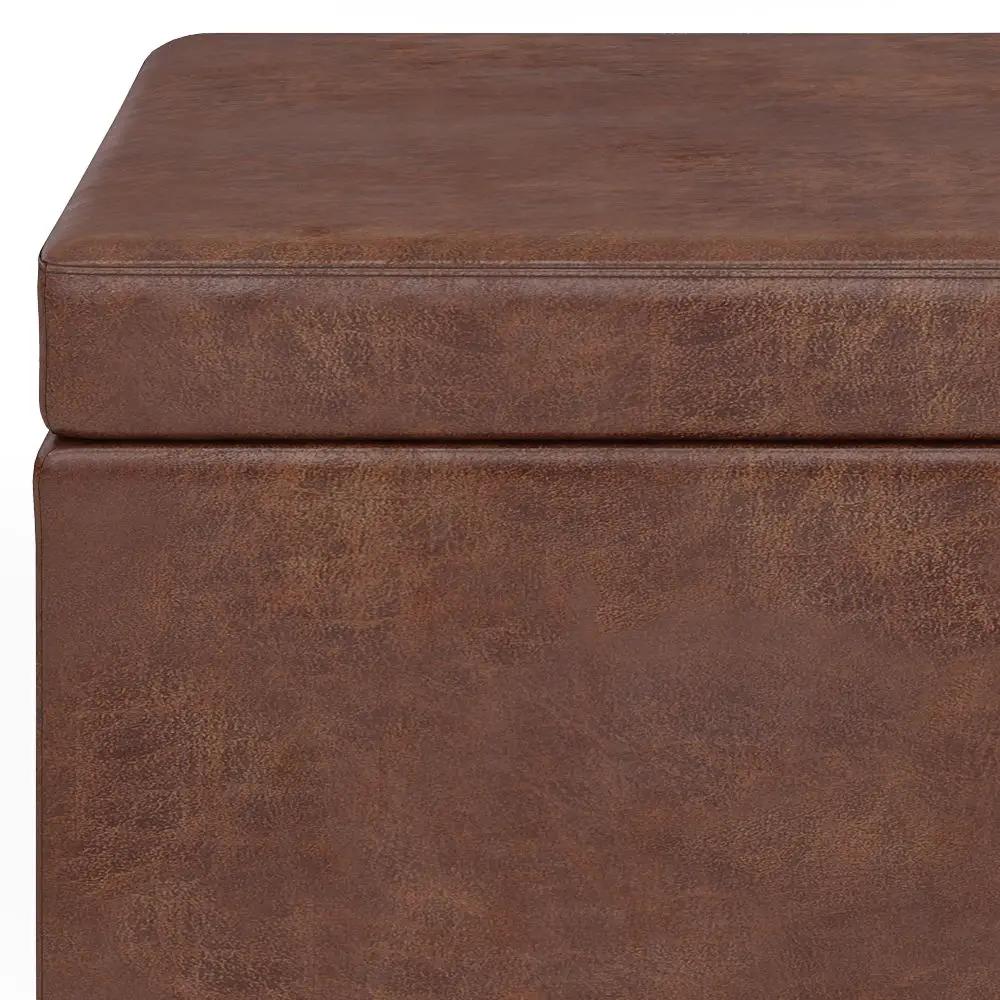 Storage Ottoman Bench | Solid Wood Frame | High Density Foam