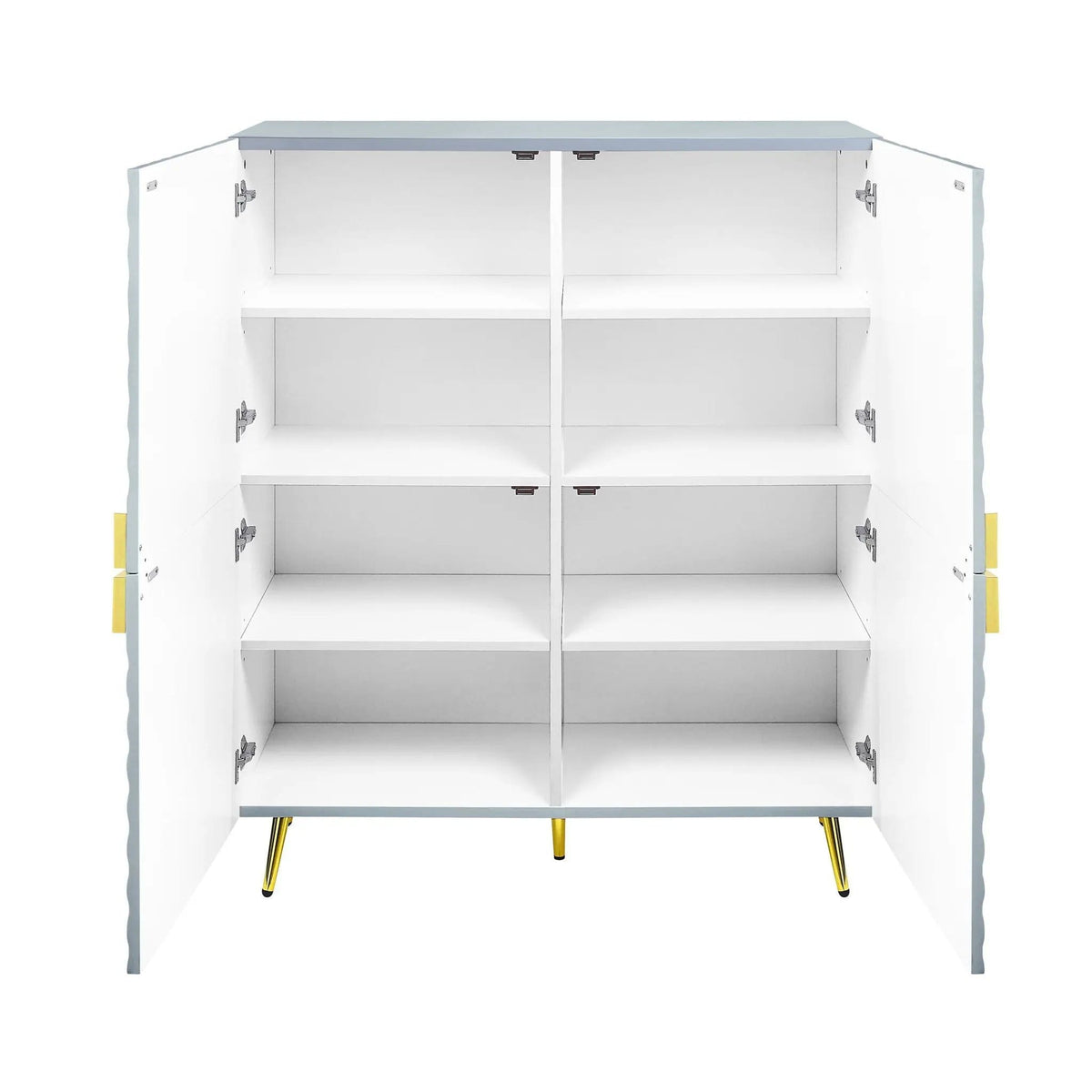 Gaines High Gloss Accent Cabinet | 16 x 43 x 46 in | Metal | Living Room