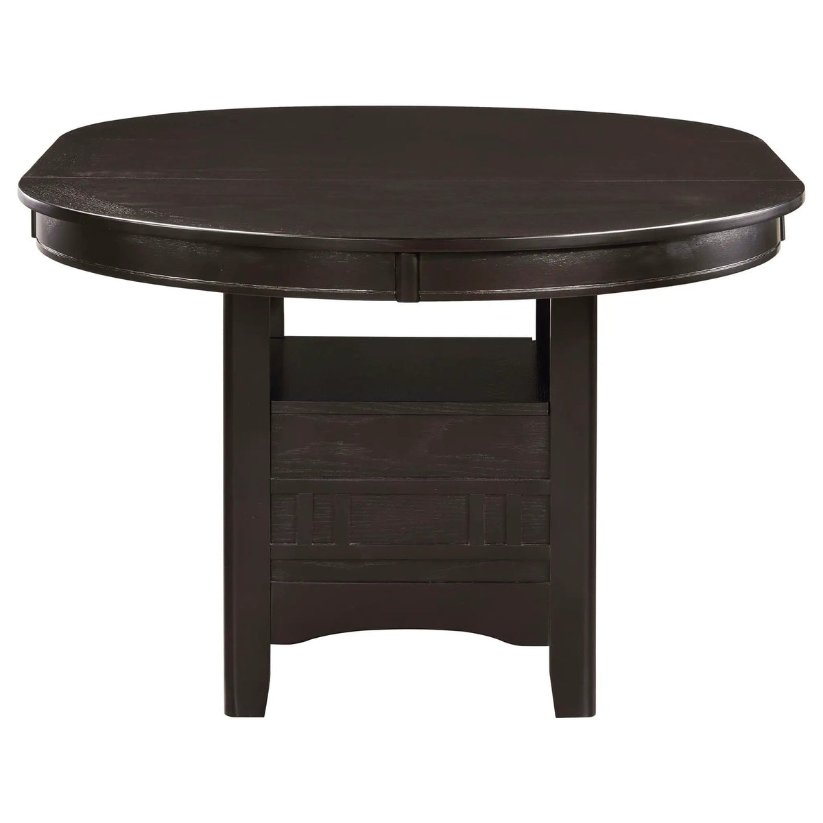 Lavon Oval 60-inch Wood Extension Leaf Dining Table | 42.25 x 42 x 30.5 in | Wood | Espresso
