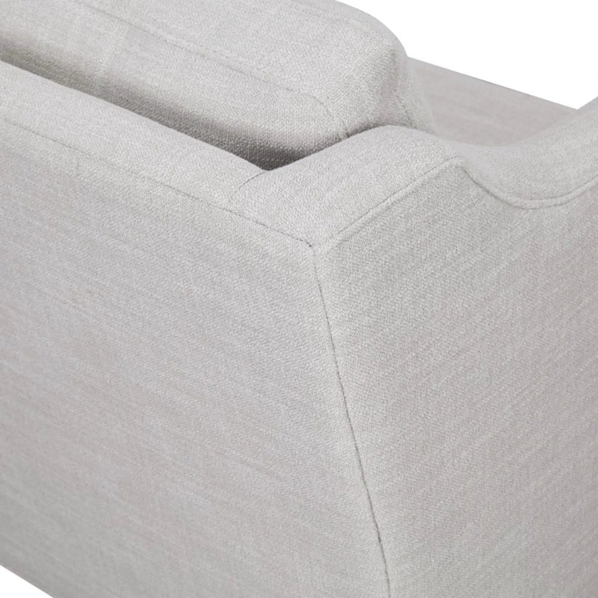 Chair With High Track Arms - | 36 x 34 x 33 in | Solid Wood & Plywood | Beige