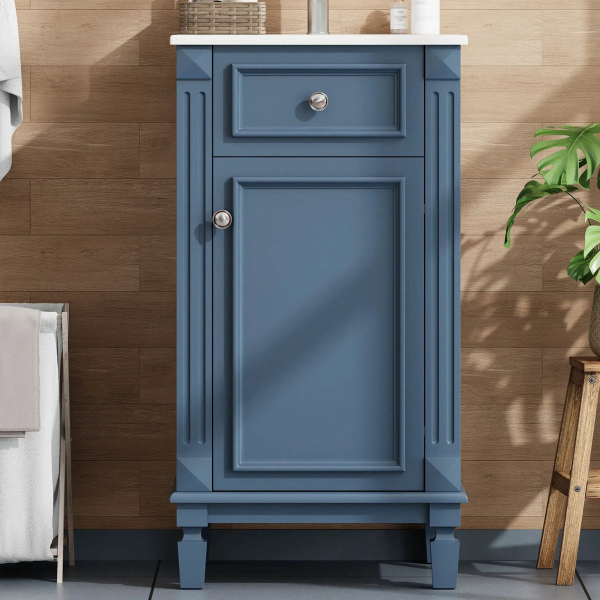 Bathroom Vanity | Solid Wood | Integrated Sink | Soft Closing Doors