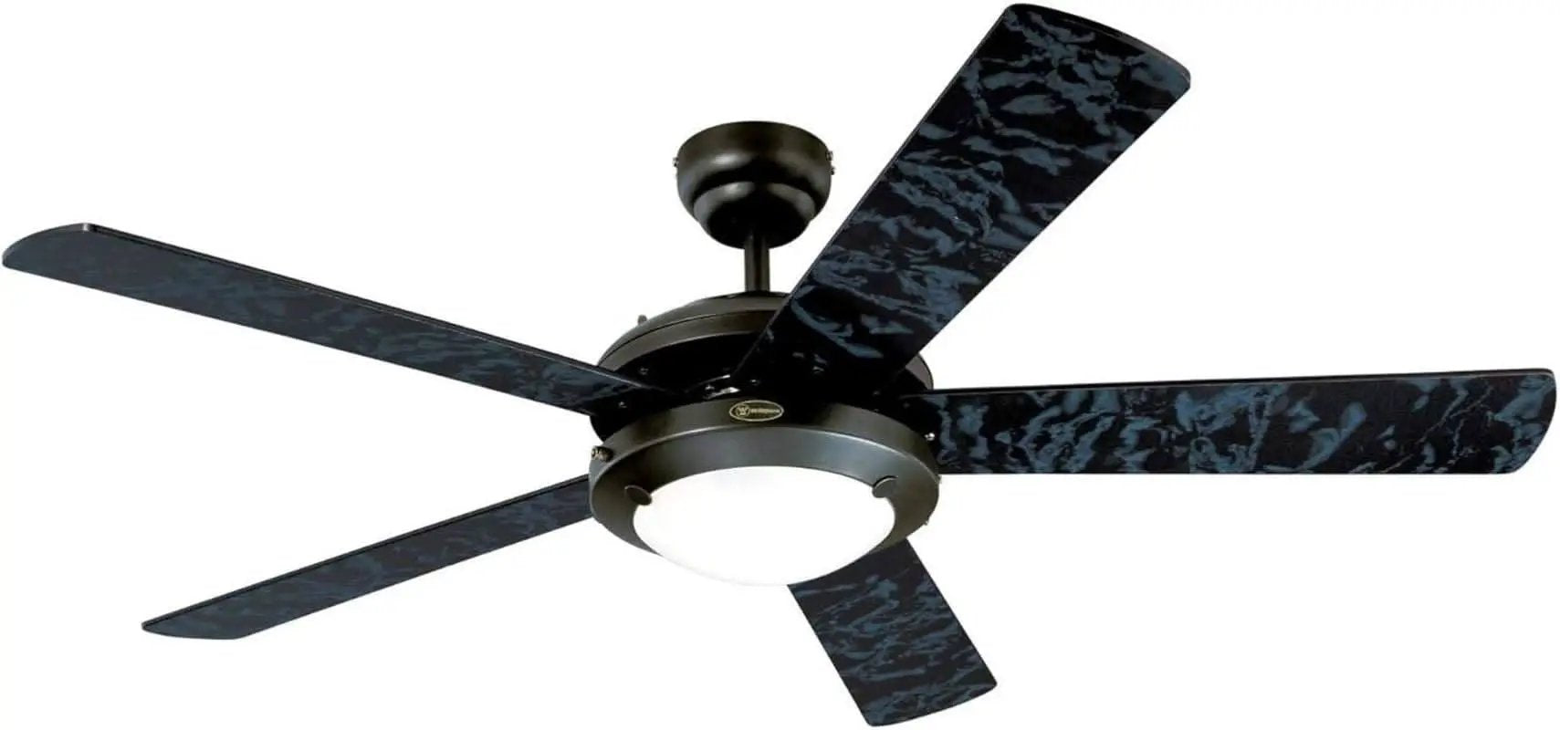 Comet 52 Inch Matte Black Ceiling Fan With LED Light Kit from PriceLows™