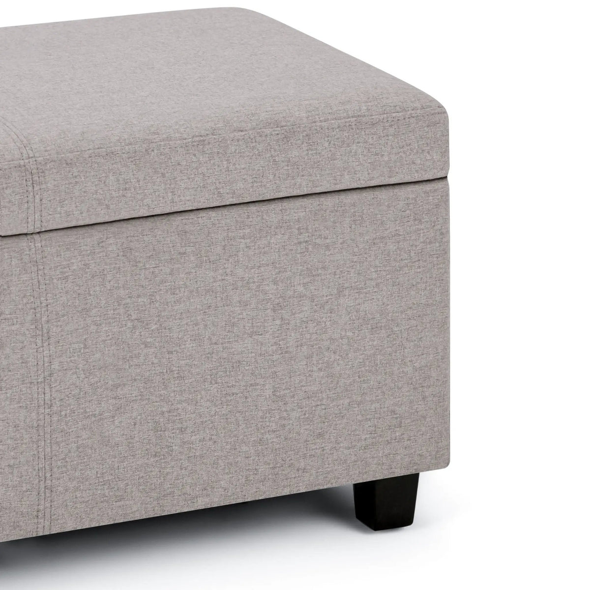Storage Ottoman Bench | Solid Wood Frame | High Density Foam