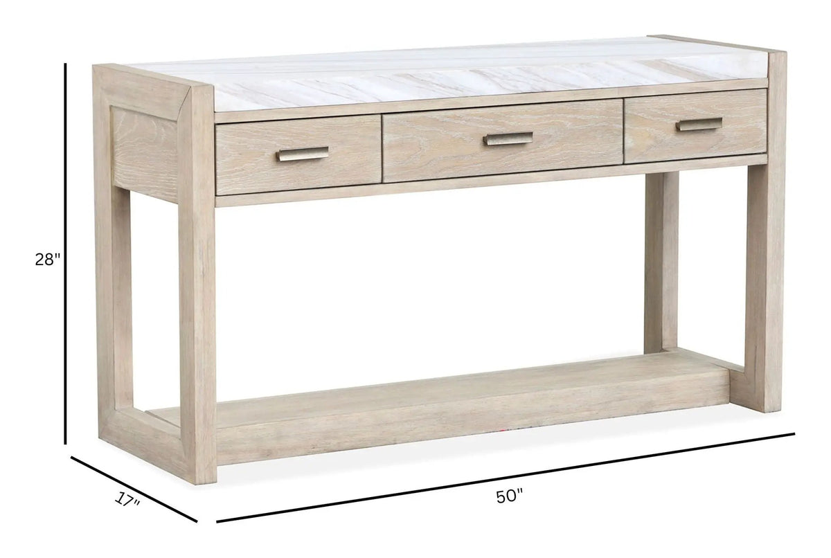 Preston Rectangular Cocktail End Table | Gallery Buff Finish | 25 Inch Width | Timeless Design