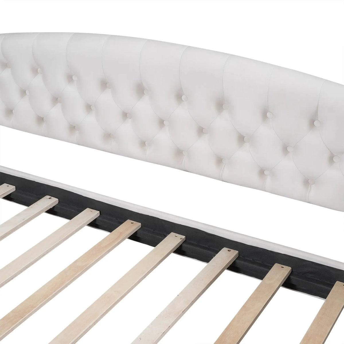Tufted Button Daybed | Modern Design | Reinforced Slats | Solid Legs
