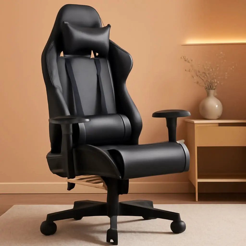 Ergonomic Gaming Chair With Footrest For Long Sessions Gray from PriceLows™