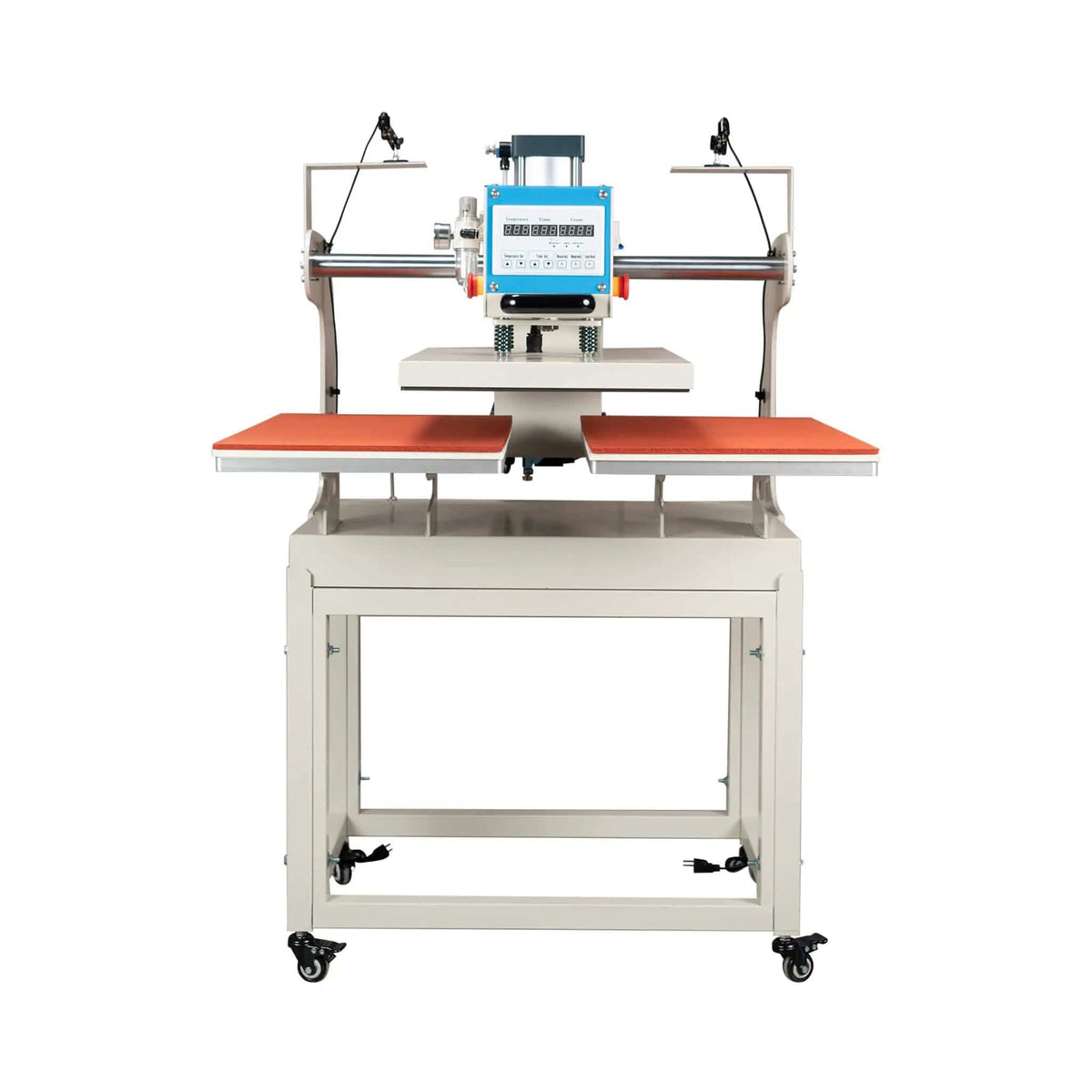 Pneumatic Up Sliding Dual Platen Heat Press Machine With Infrared Positioning | Home Use | Everyday Use | Home