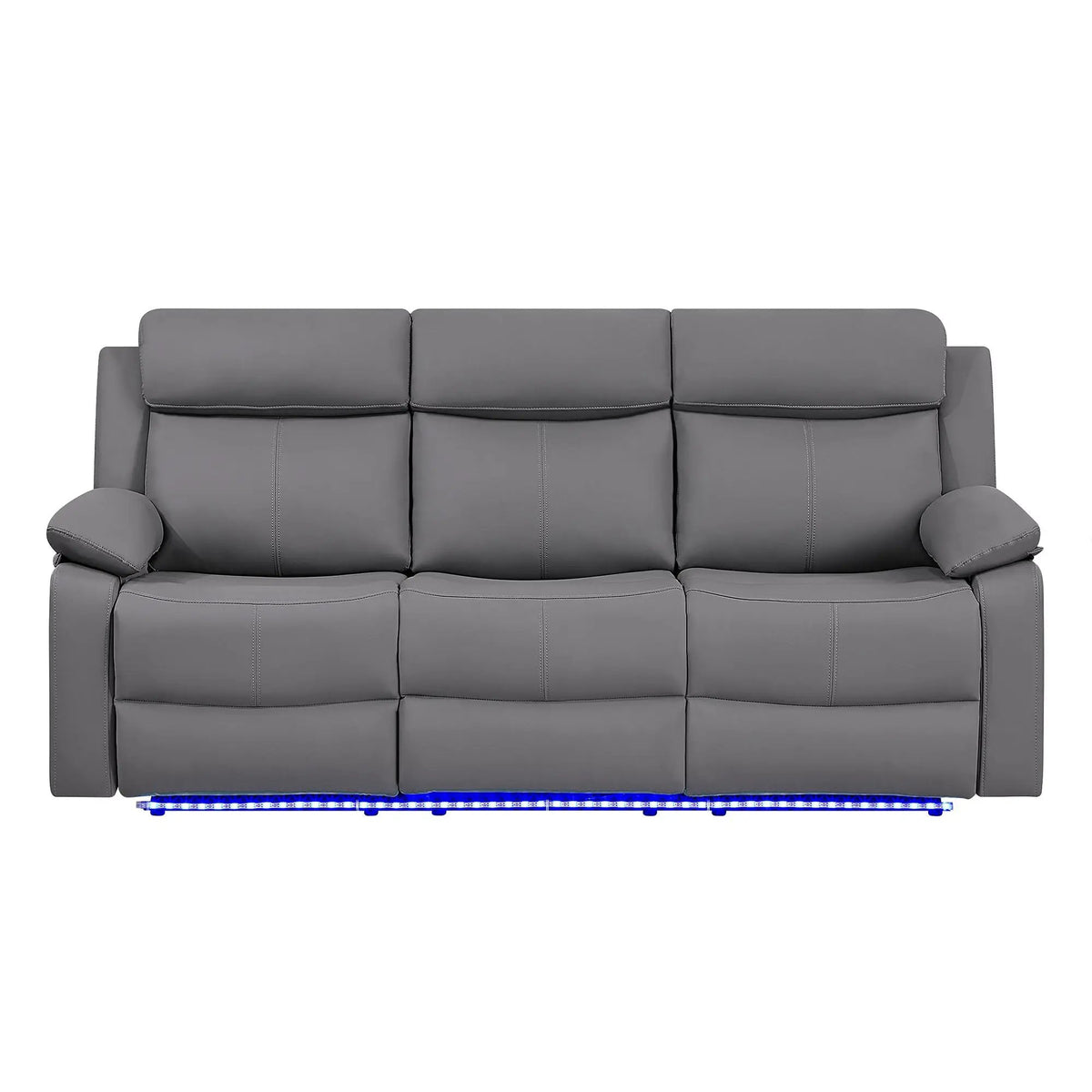 Blanche Reclining Sofa | Integrated LED Lights | Manual Recline | Pillow Top Arms