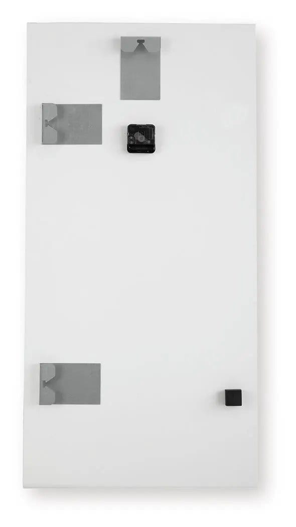 Teague Wall Clock | 2 Pieces | Marble & Glass | Home