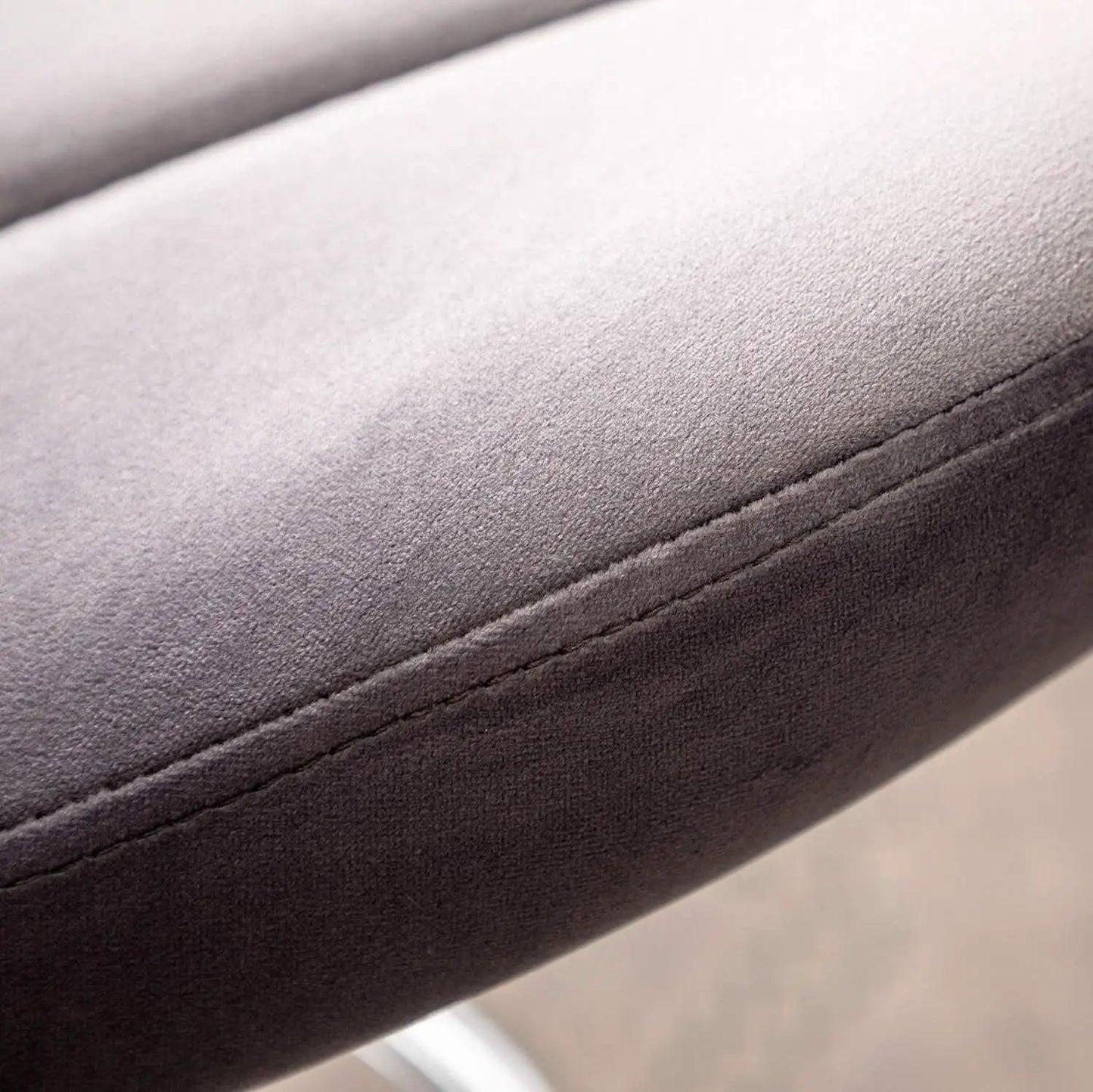 Velvet Adjustable Swivel Barstools Gray Set of Two from PriceLows™