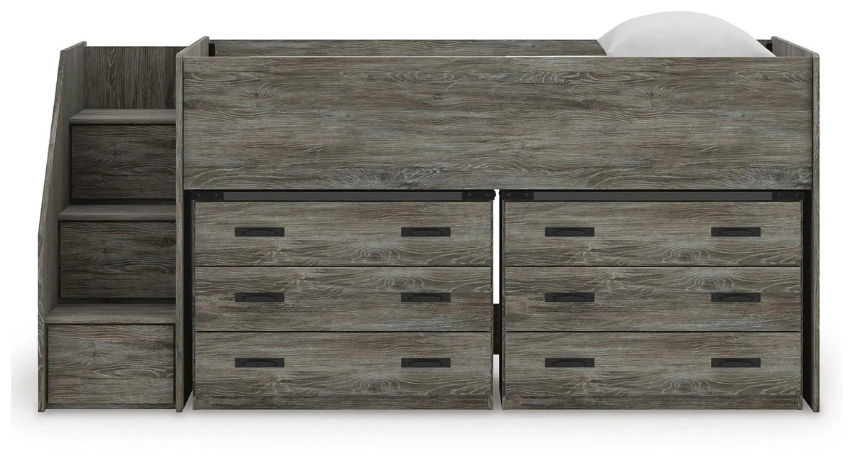 Frandern Loft Bed | 6 Pieces | Metal | Bedroom