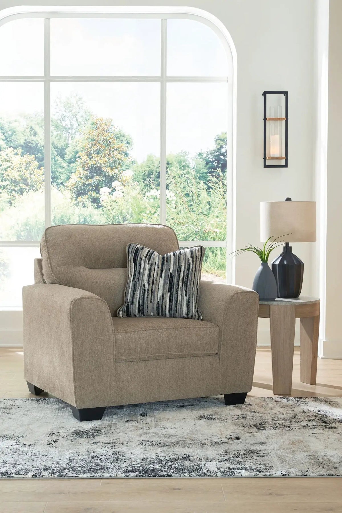 Olten Living Room Set | Contemporary Design | Neutral Upholstery | 2 Piece