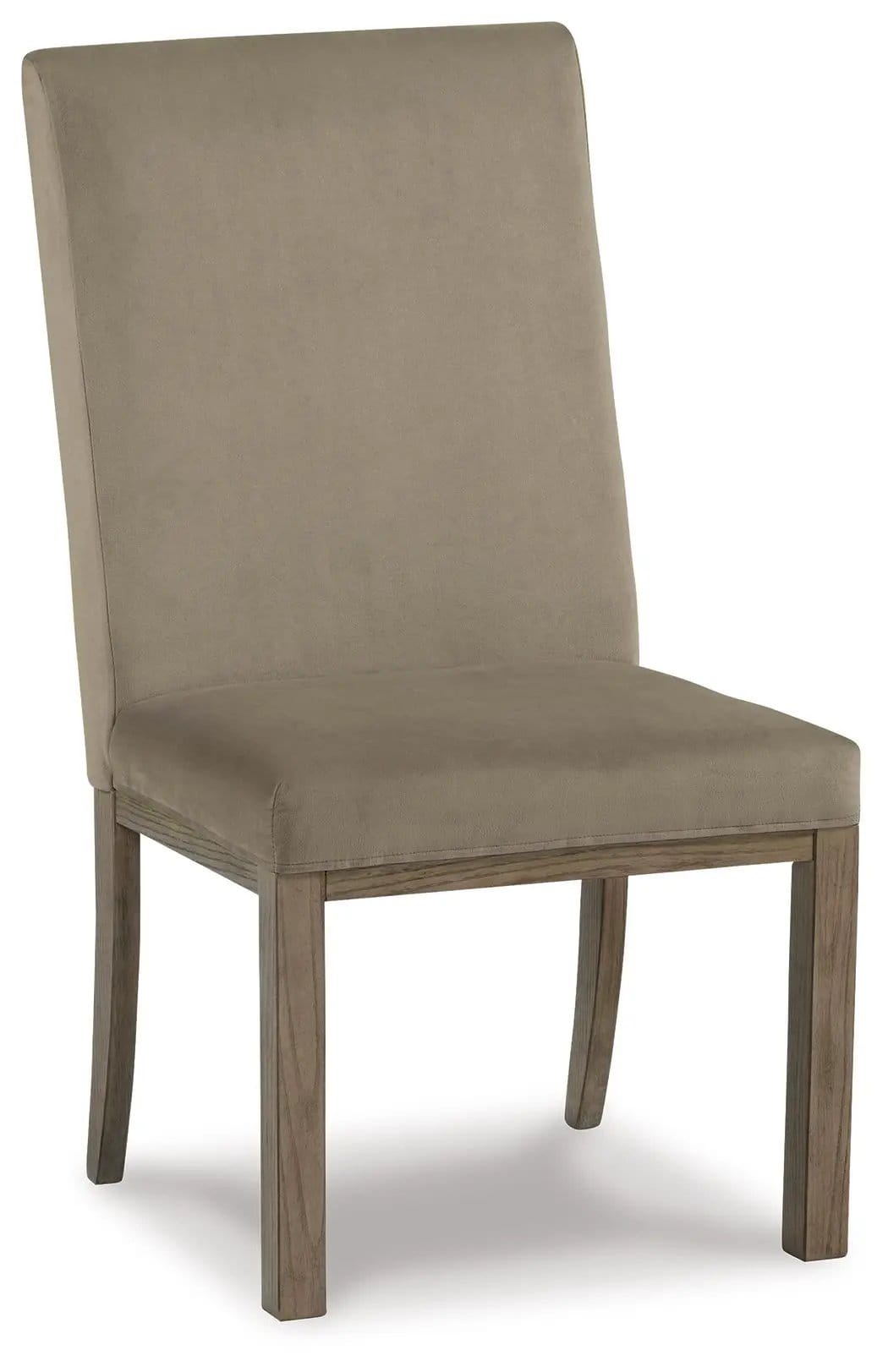 Chrestner Dining UPH Side Chair (Set of 2) | 20.5 x 23.5 x 39.5 in | Dining Room Furniture | Gray / Brown