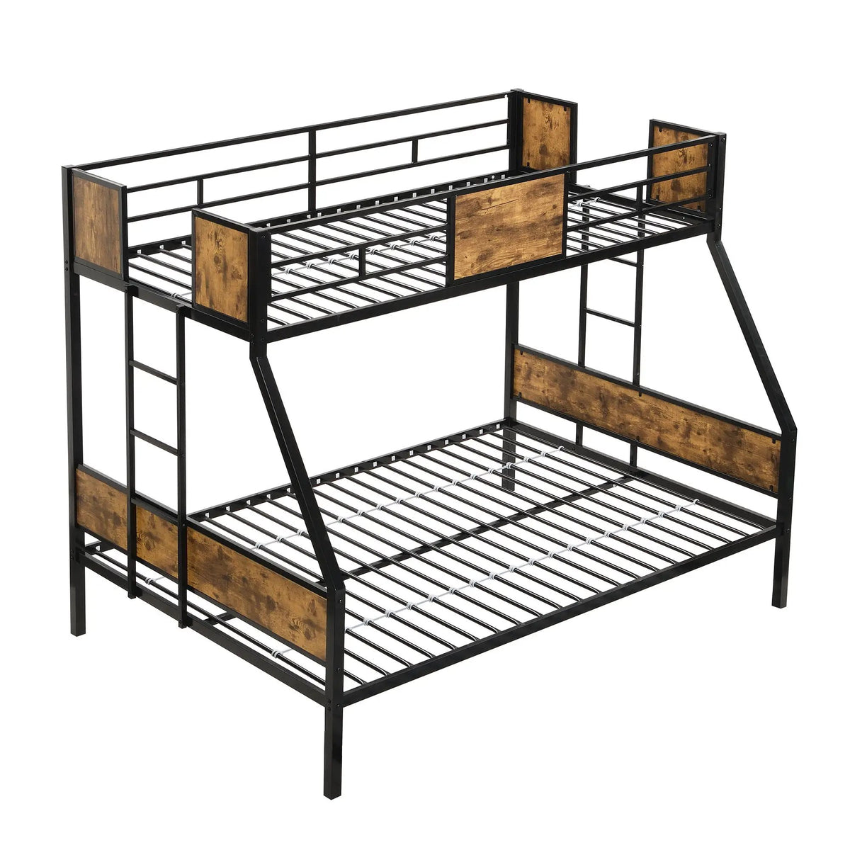 Modern Metal Bunk Bed | Dual Side Ladder | Steel Construction
