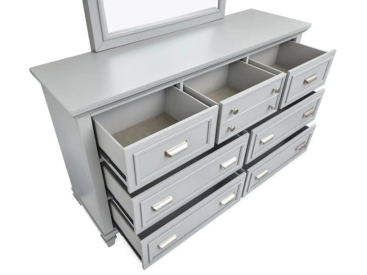 Charleston Drawer Dresser With Landscape Mirror | 2 Pieces | Bedroom Furniture | Bedroom