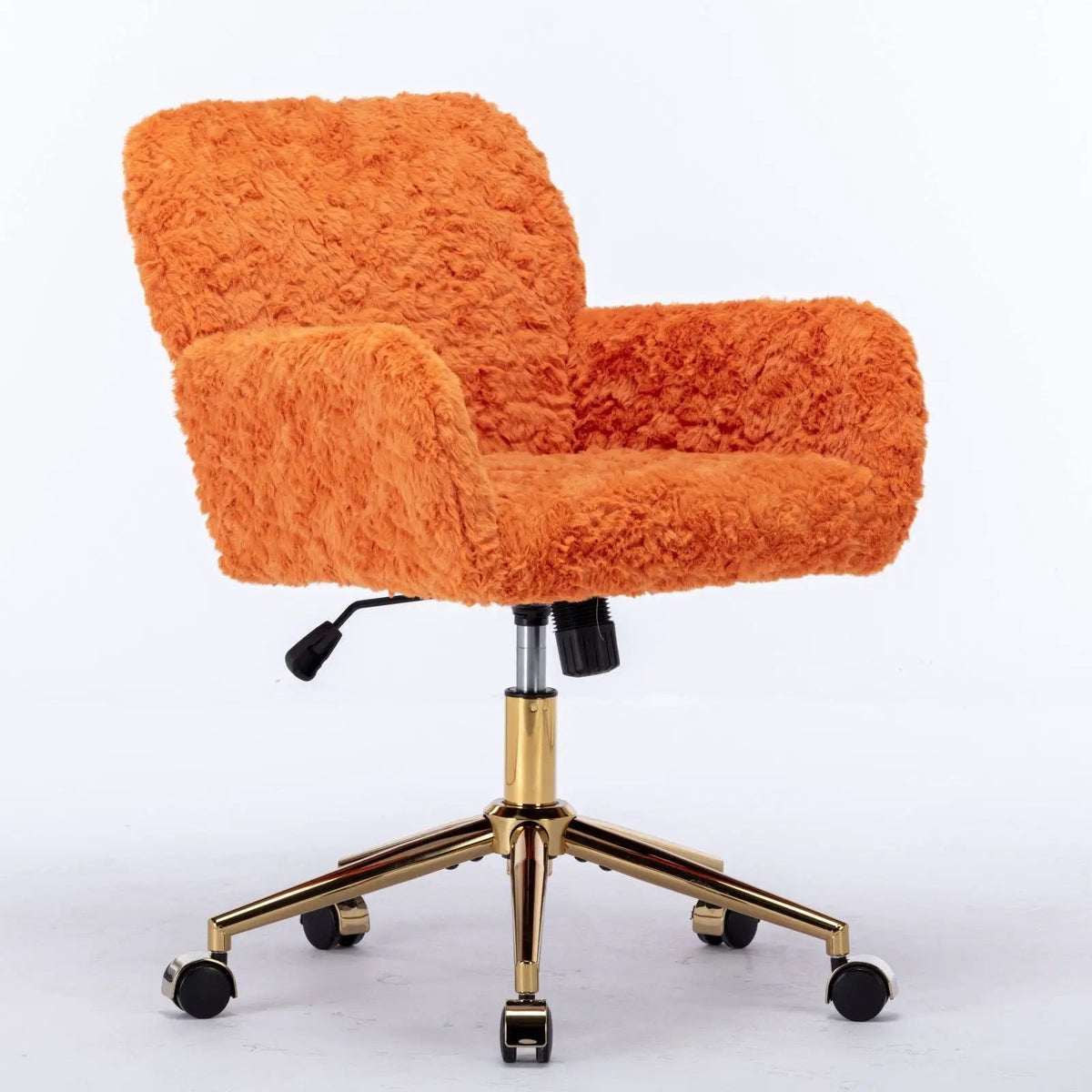 Office Chair | Adjustable Height | Reclining Faux Fur Seat | Large