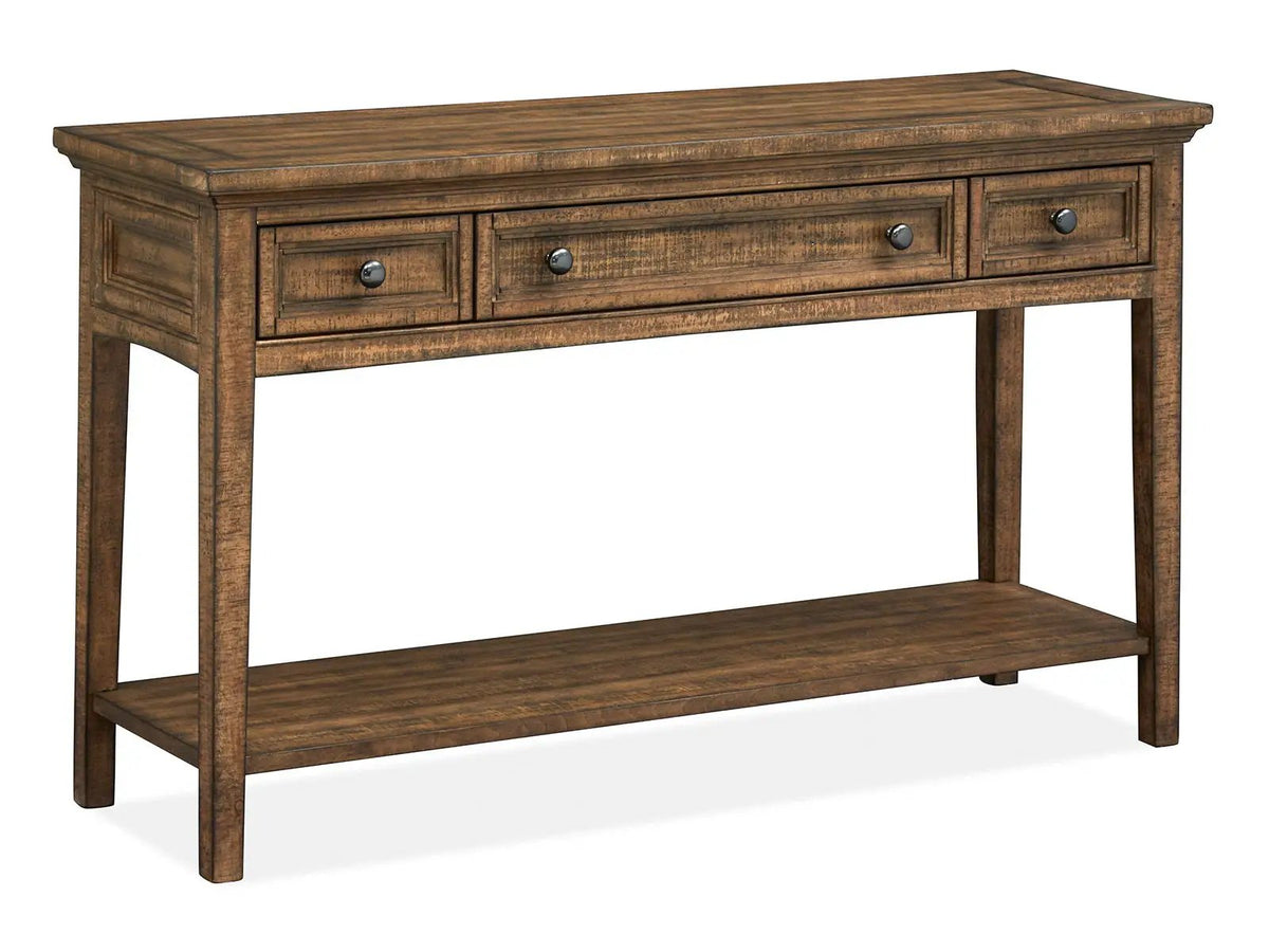 Bay Creek Rectangular End Table | Classic Styling | 26 Inch Width | Stunning Hardware