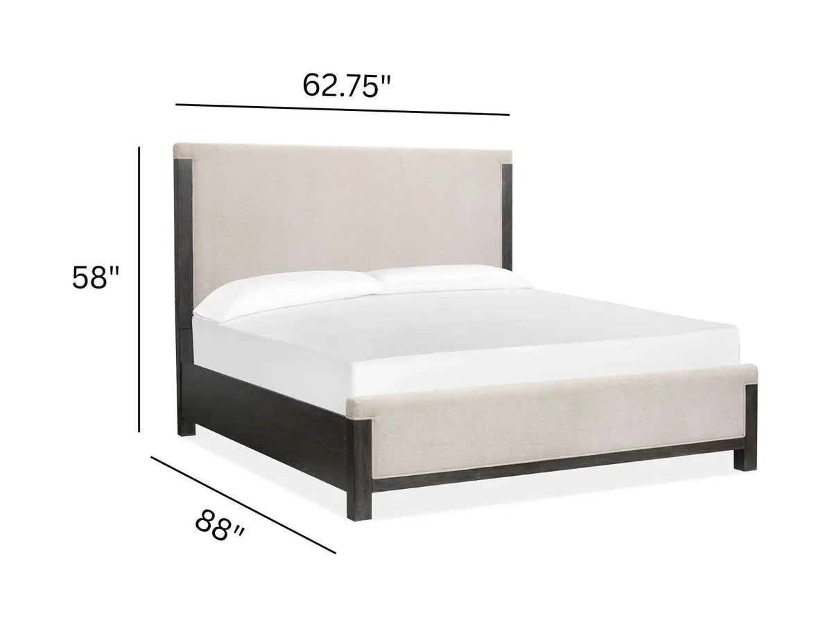 Plum Creek Upholstered Panel Bed | Seasonless Style | Tranquil Elegance | 88 Inch Length