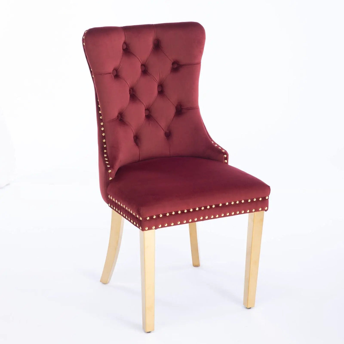 Dining Chair | Tufted Upholstery | Solid Wood Frame | Set Of 2