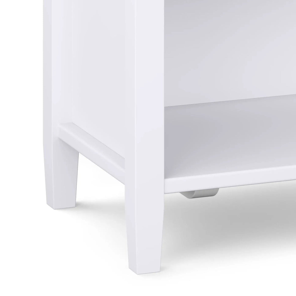 Warm Shaker Bedside Table | Handcrafted Solid Wood | NC Lacquer Finish | Multipurpose Design