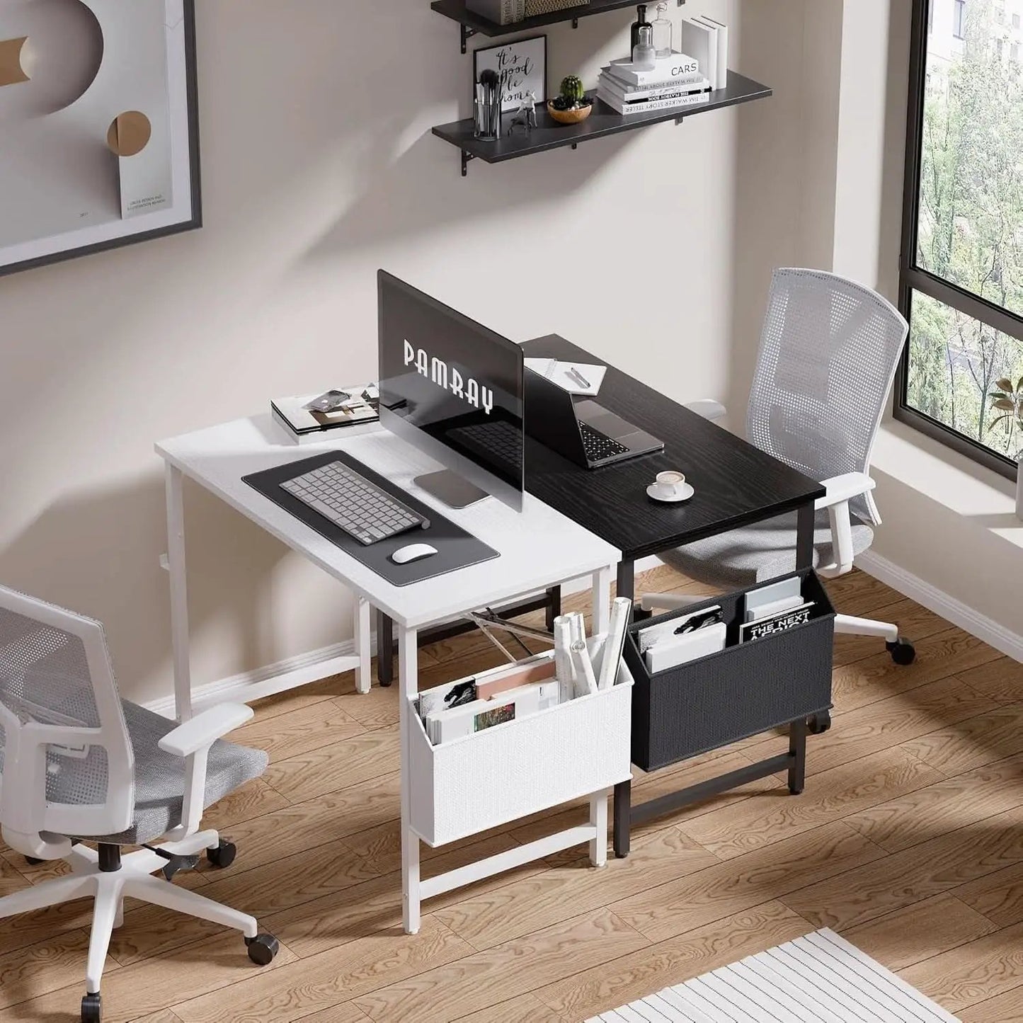 32 Inch Computer Desk With Storage Bag And Headphone Hook from PriceLows™