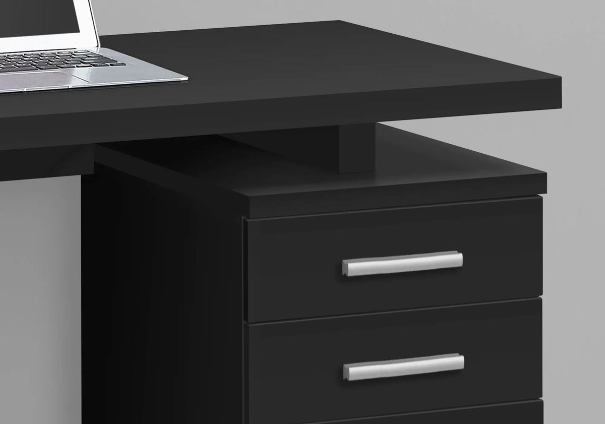 Reversible Computer Desk | Three Drawers | Left Or Right Set-Up | 47.25 Inch Length