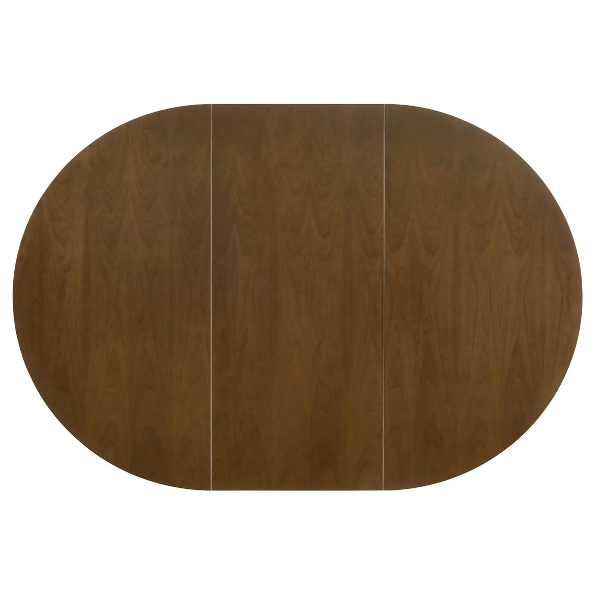 Jedda Oval 60-inch Extension Leaf Dining Table Dark | 42 x 42 x 30 in | Solid Wood & Walnut | Walnut