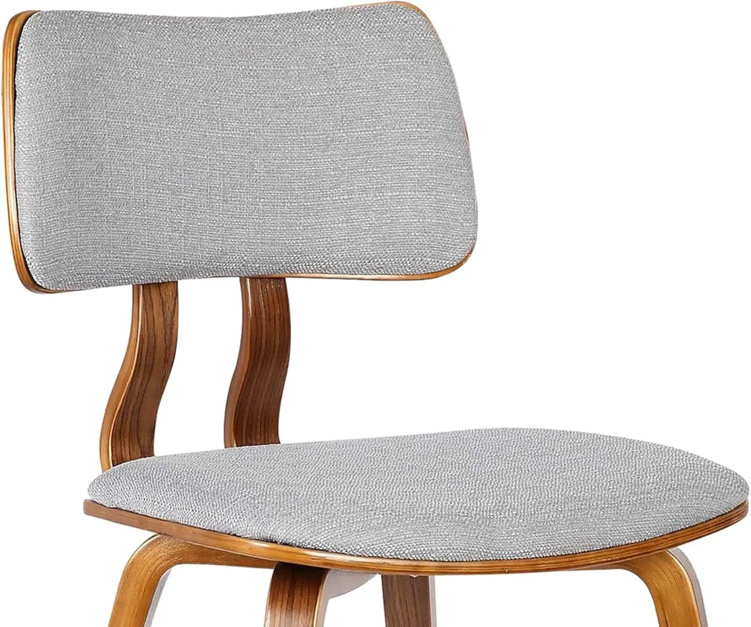 Jaguar Mid Century Modern Dining Chair Grey Fabric Walnut from PriceLows™